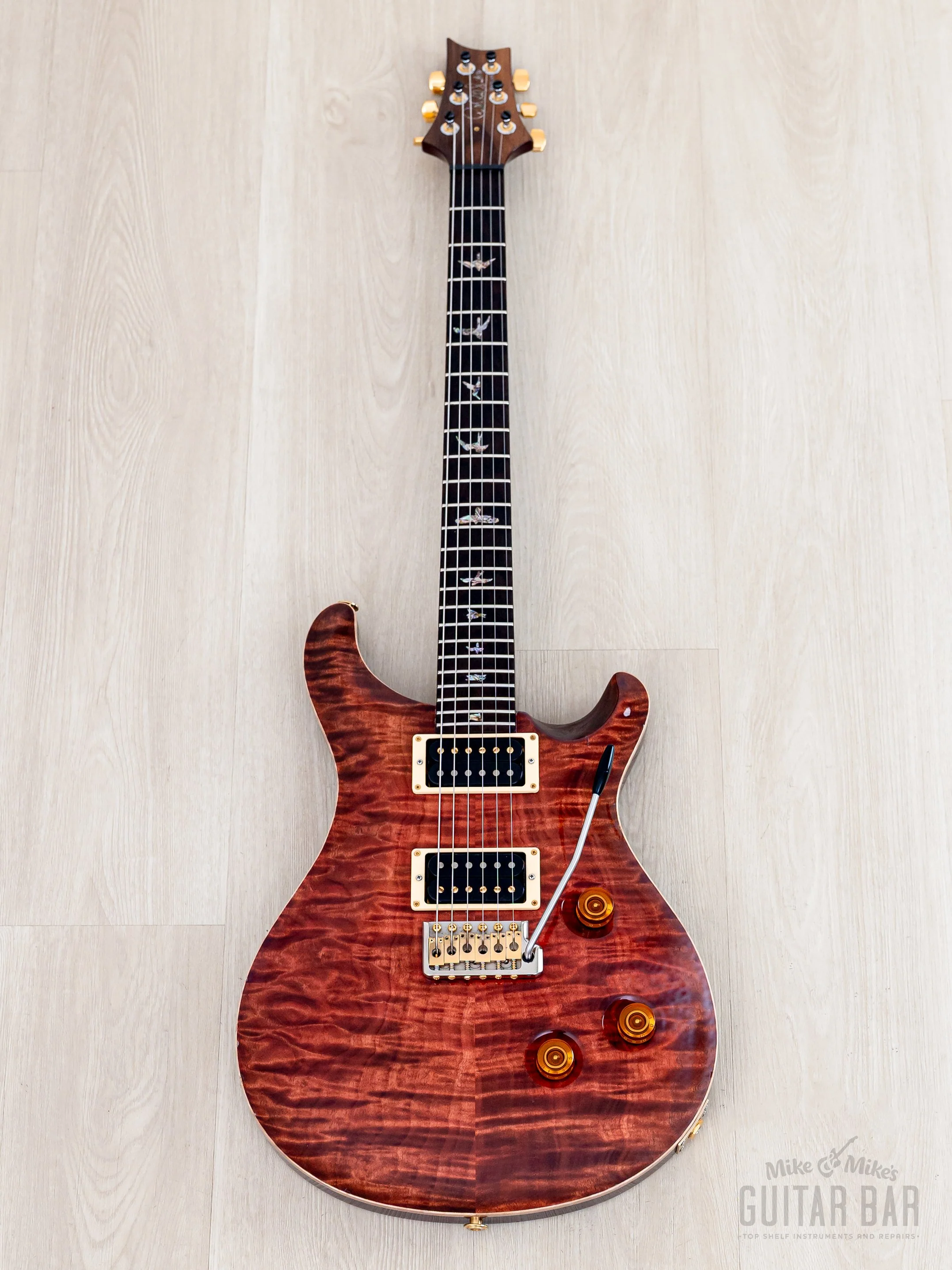 2003 Paul Reed Smith Custom 24 “10 Top” Brazilian Limited Edition Root Beer w/ Case, Hangtags - Image 2