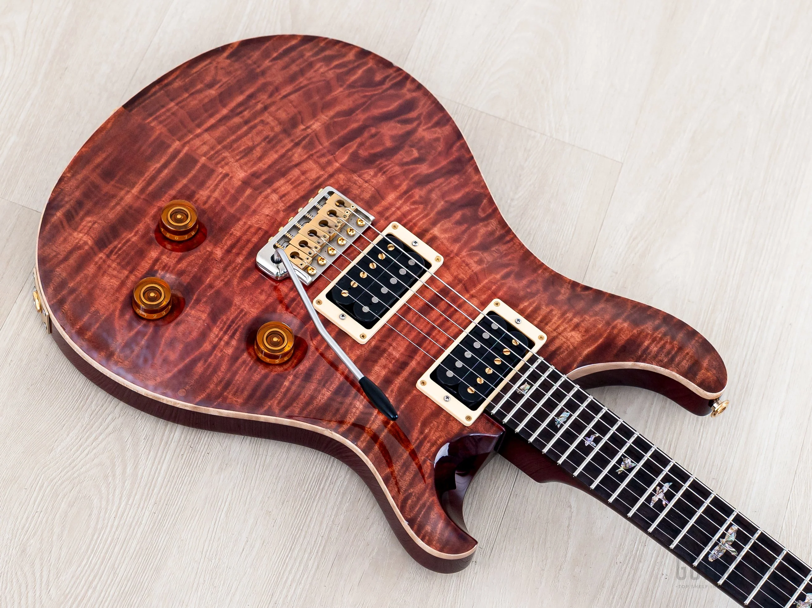 2003 Paul Reed Smith Custom 24 “10 Top” Brazilian Limited Edition Root Beer w/ Case, Hangtags - Image 9
