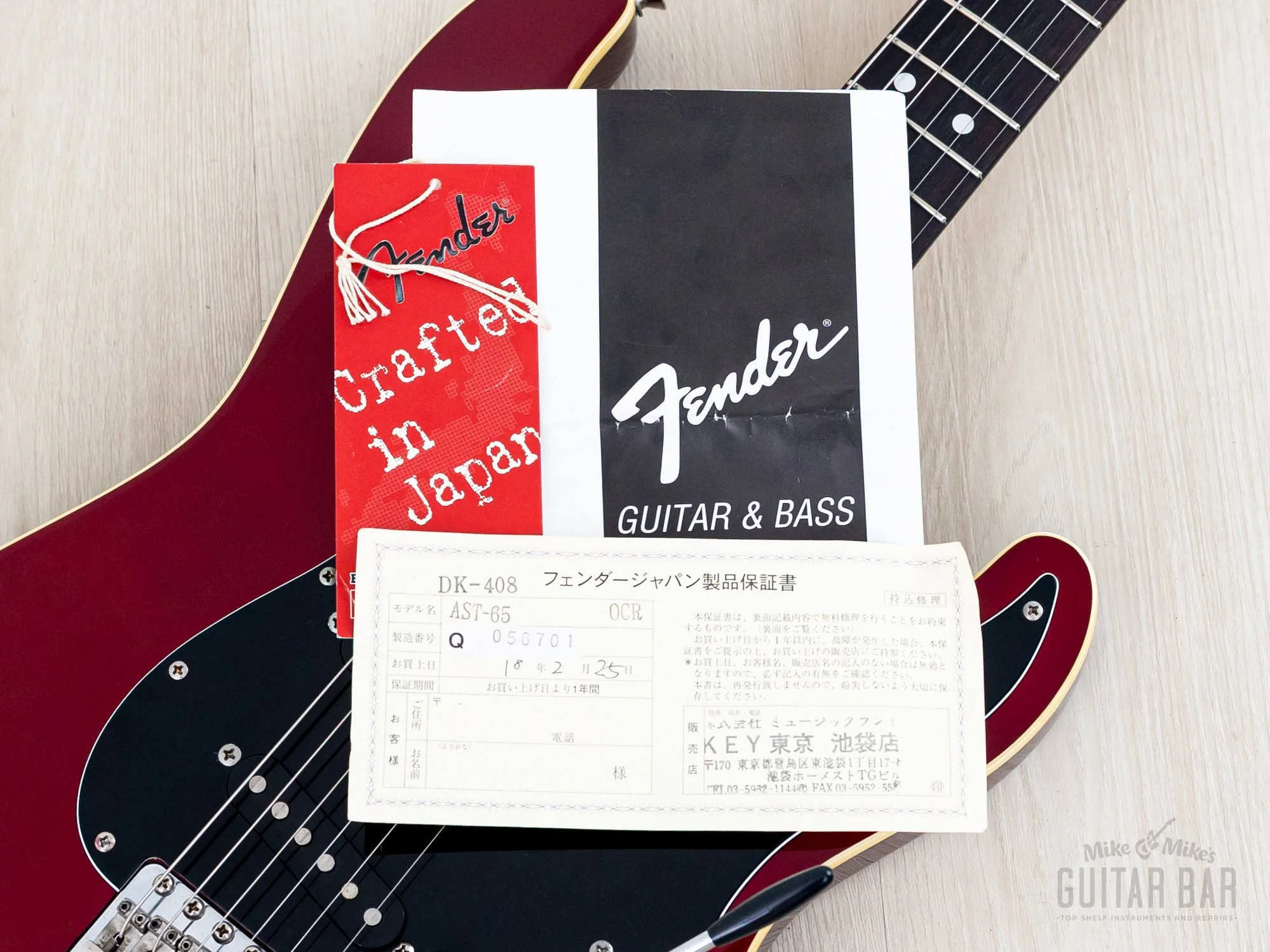 2004 Fender Aerodyne Stratocaster AST-65 Electric Guitar Candy Apple Red w/ Hangtags, Japan CIJ - Image 17