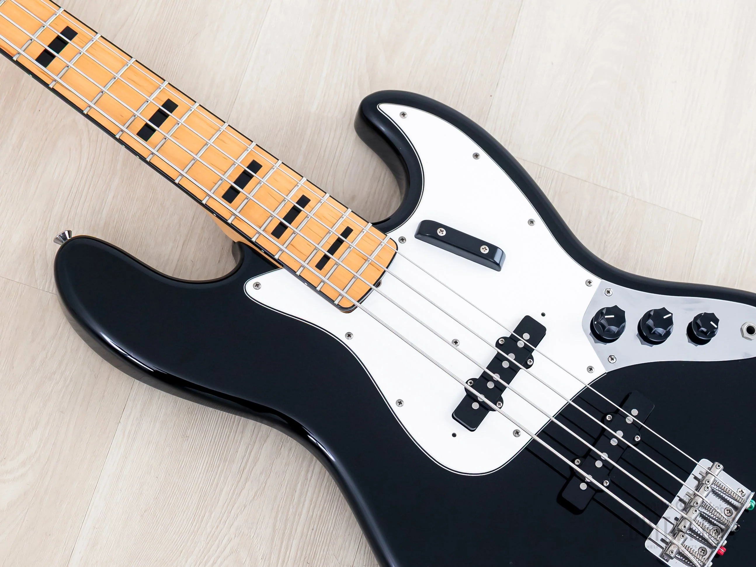 2004 Fender Jazz Bass ‘75 Vintage Reissue JB75-90US Black, Japan CIJ, Geddy Lee-Spec - Image 7