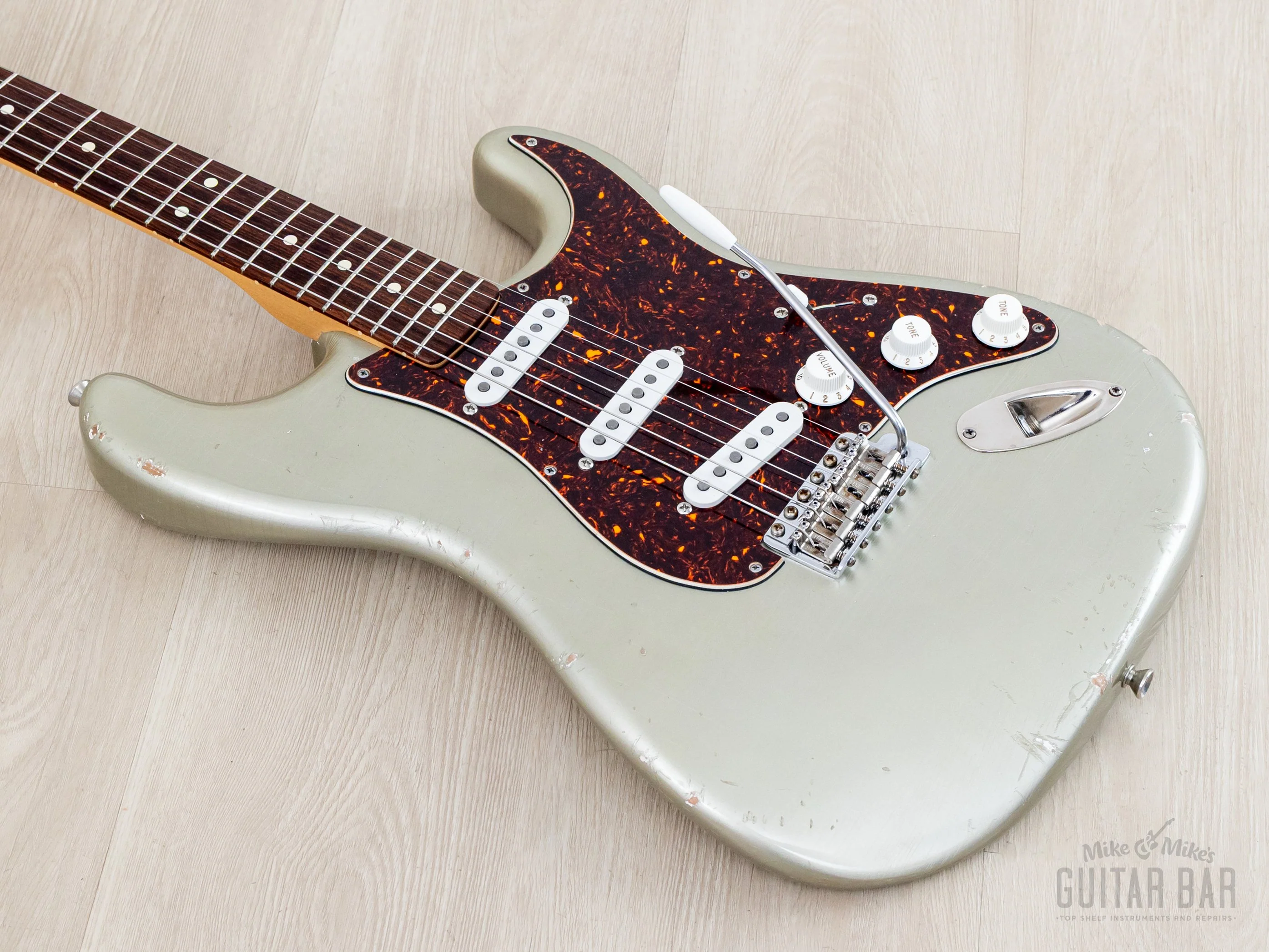 2004 Fender + MJT Stratocaster Partscaster Limited Edition CME Neck & Inca Silver Relic Body w/ Custom '69 Pickups, Case - Image 10