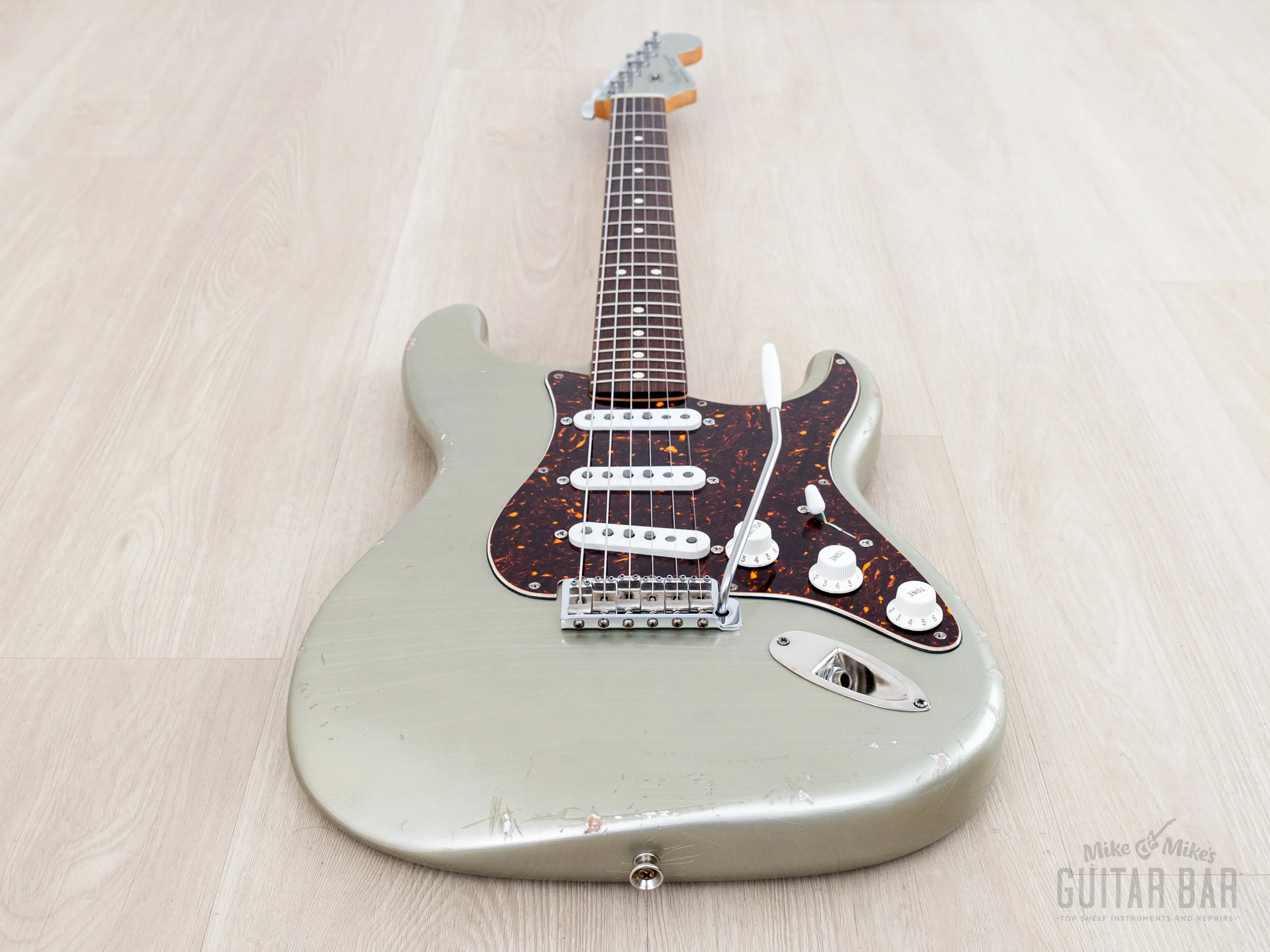 2004 Fender + MJT Stratocaster Partscaster Limited Edition CME Neck & Inca Silver Relic Body w/ Custom '69 Pickups, Case - Image 11