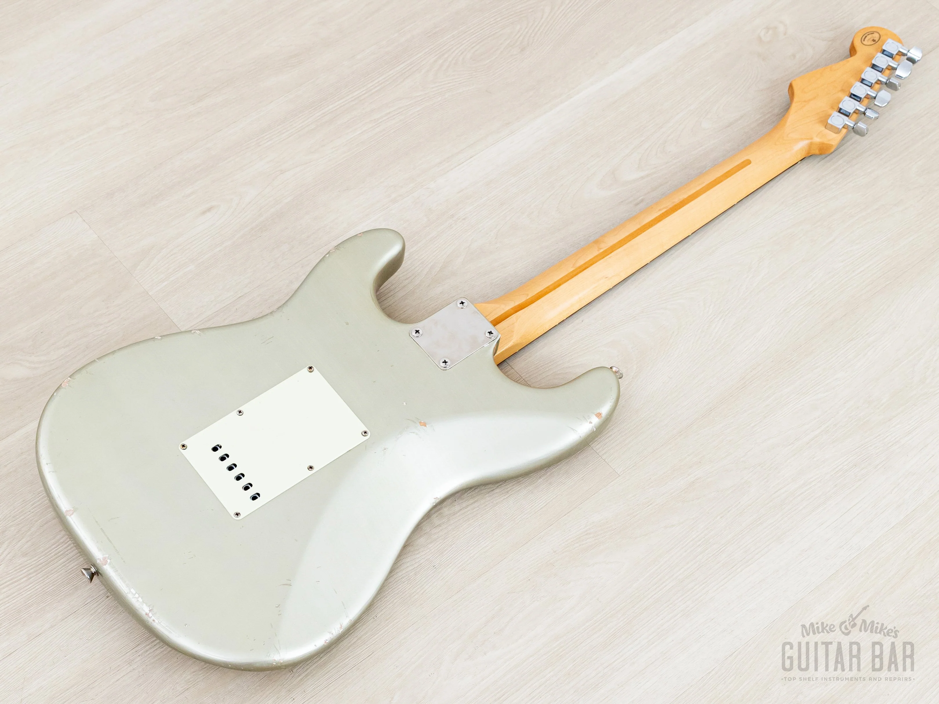 2004 Fender + MJT Stratocaster Partscaster Limited Edition CME Neck & Inca Silver Relic Body w/ Custom '69 Pickups, Case - Image 13
