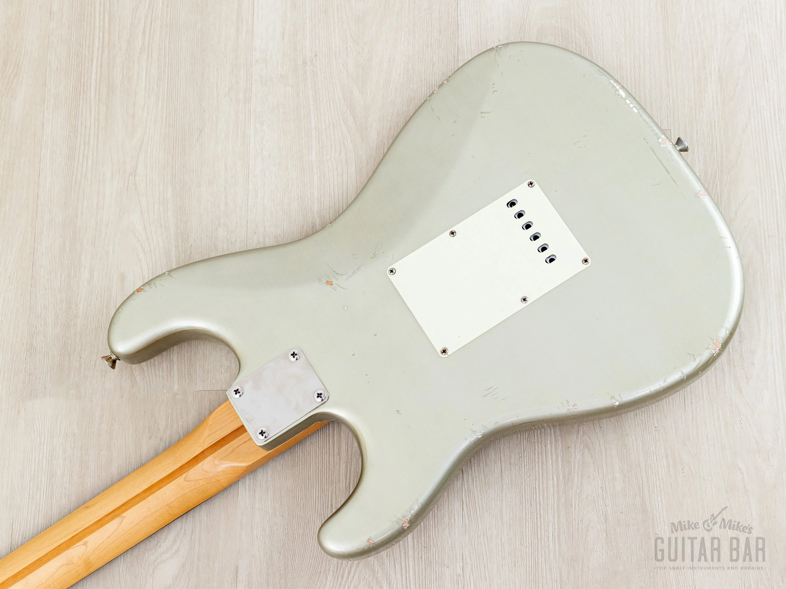 2004 Fender + MJT Stratocaster Partscaster Limited Edition CME Neck & Inca Silver Relic Body w/ Custom '69 Pickups, Case - Image 14