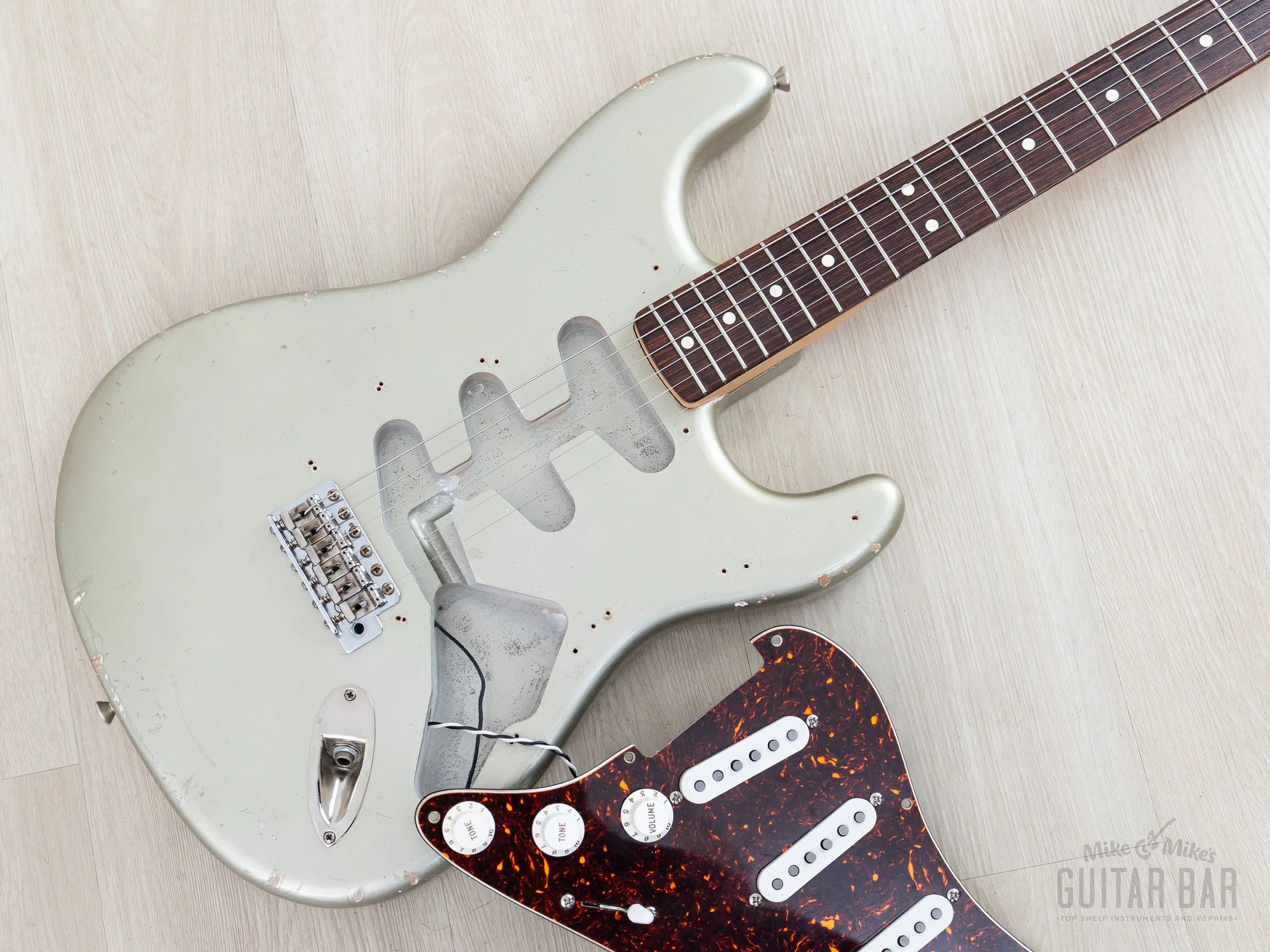 2004 Fender + MJT Stratocaster Partscaster Limited Edition CME Neck & Inca Silver Relic Body w/ Custom '69 Pickups, Case - Image 19