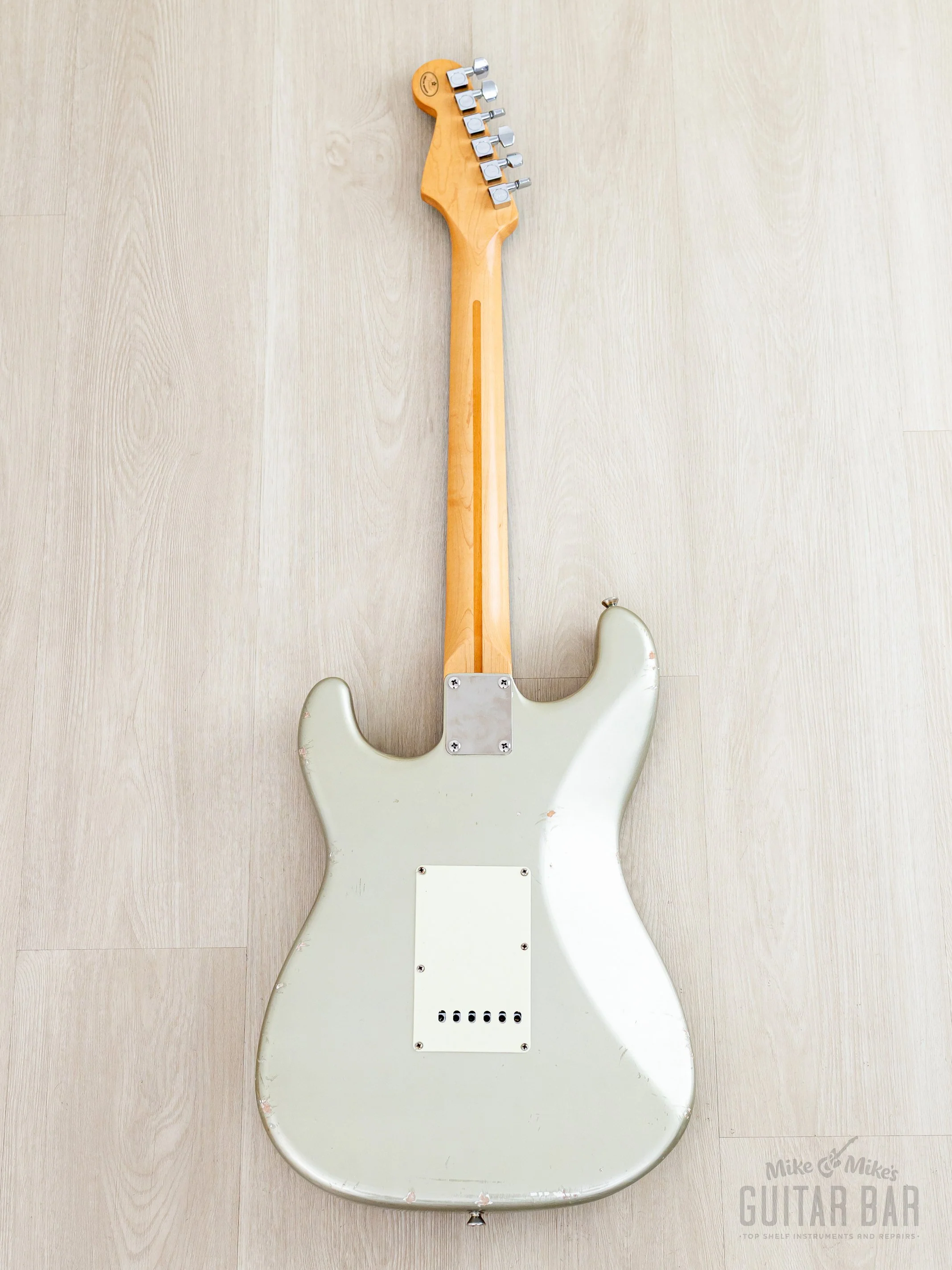 2004 Fender + MJT Stratocaster Partscaster Limited Edition CME Neck & Inca Silver Relic Body w/ Custom '69 Pickups, Case - Image 3