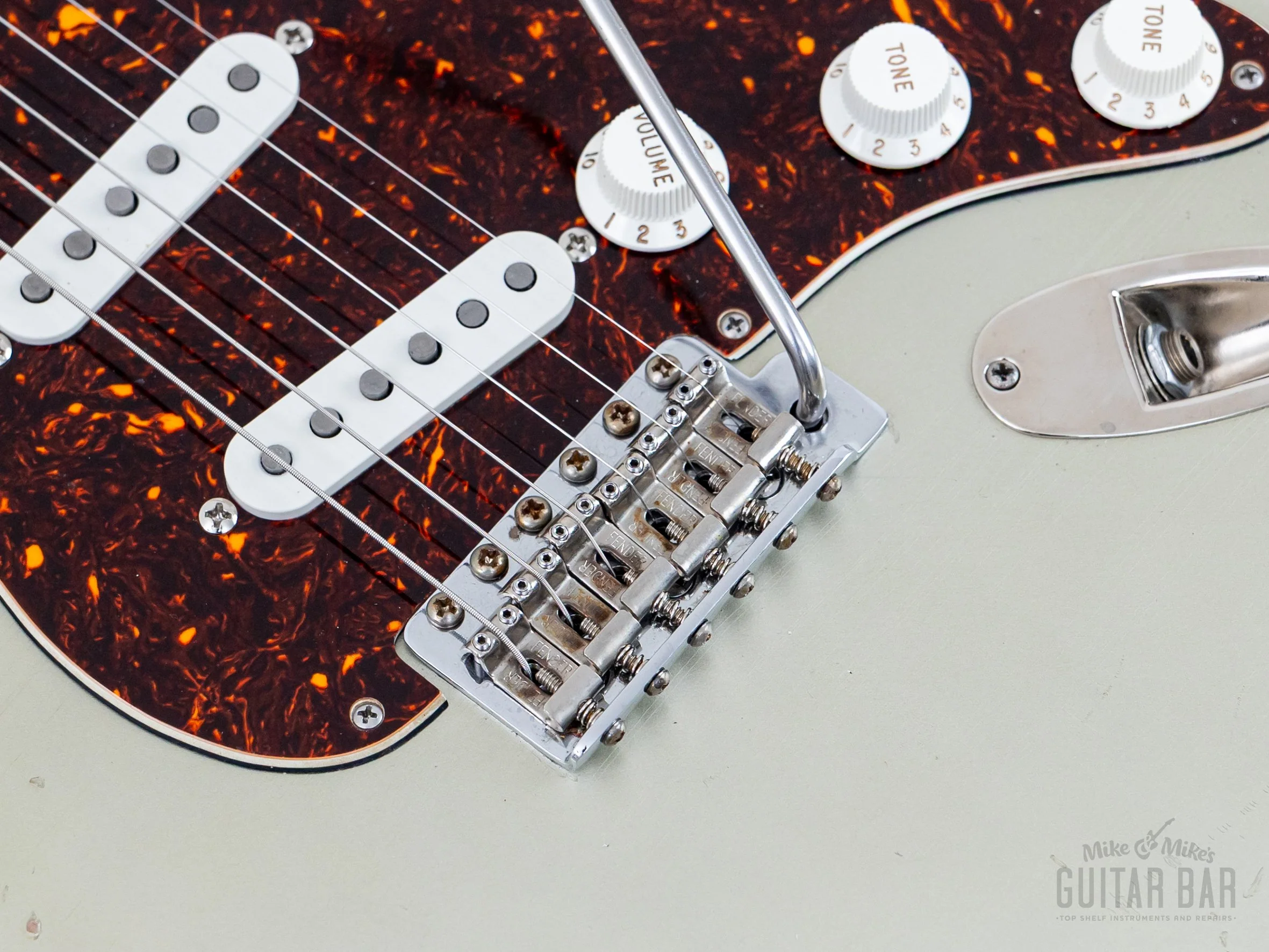 2004 Fender + MJT Stratocaster Partscaster Limited Edition CME Neck & Inca Silver Relic Body w/ Custom '69 Pickups, Case - Image 8