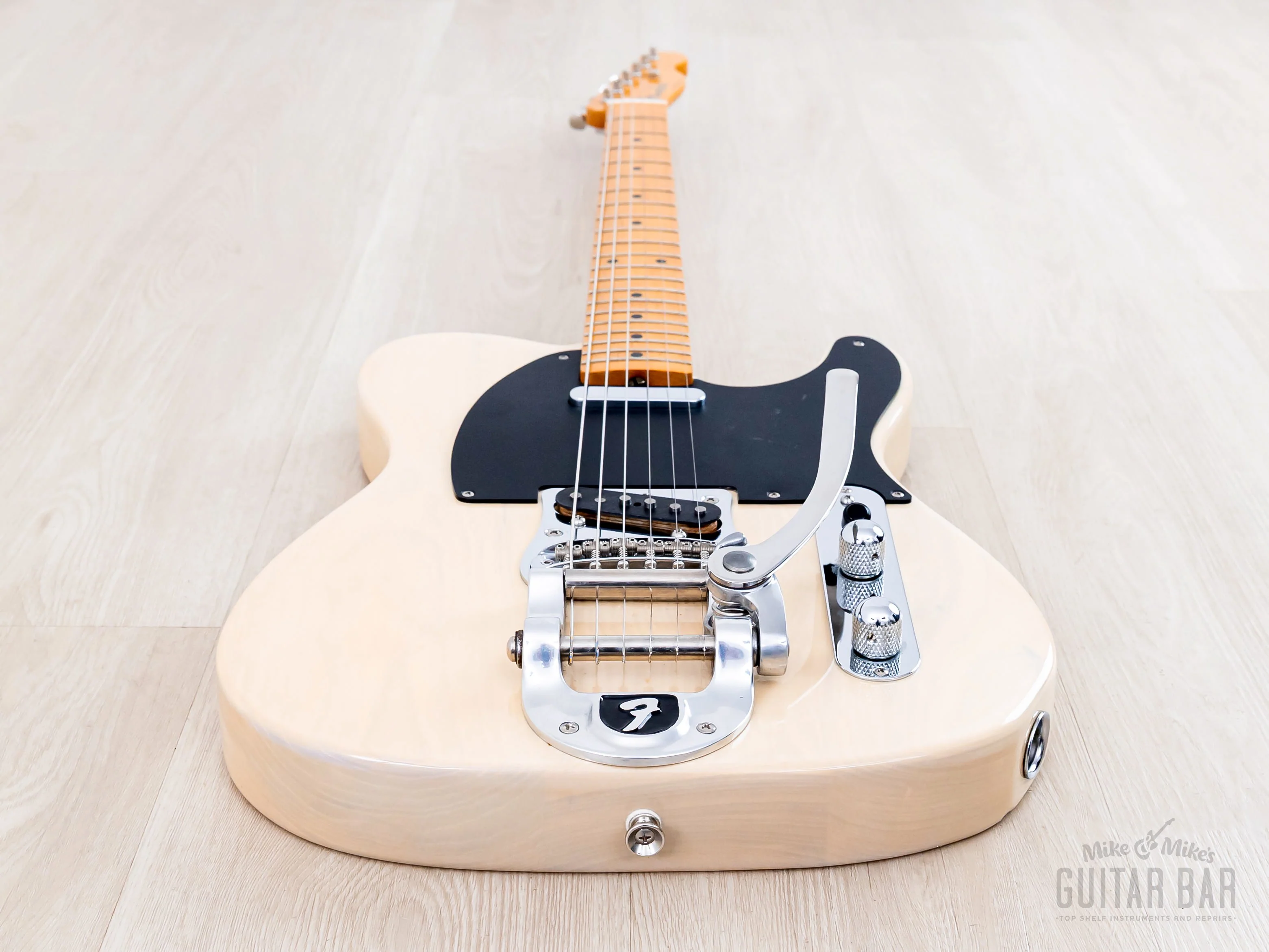 2004 Fender Telecaster ‘52 Vintage Reissue TL52-110BTX Blonde w/ V Neck, Bigsby B5F & USA Pickups, Japan CIJ - Image 11