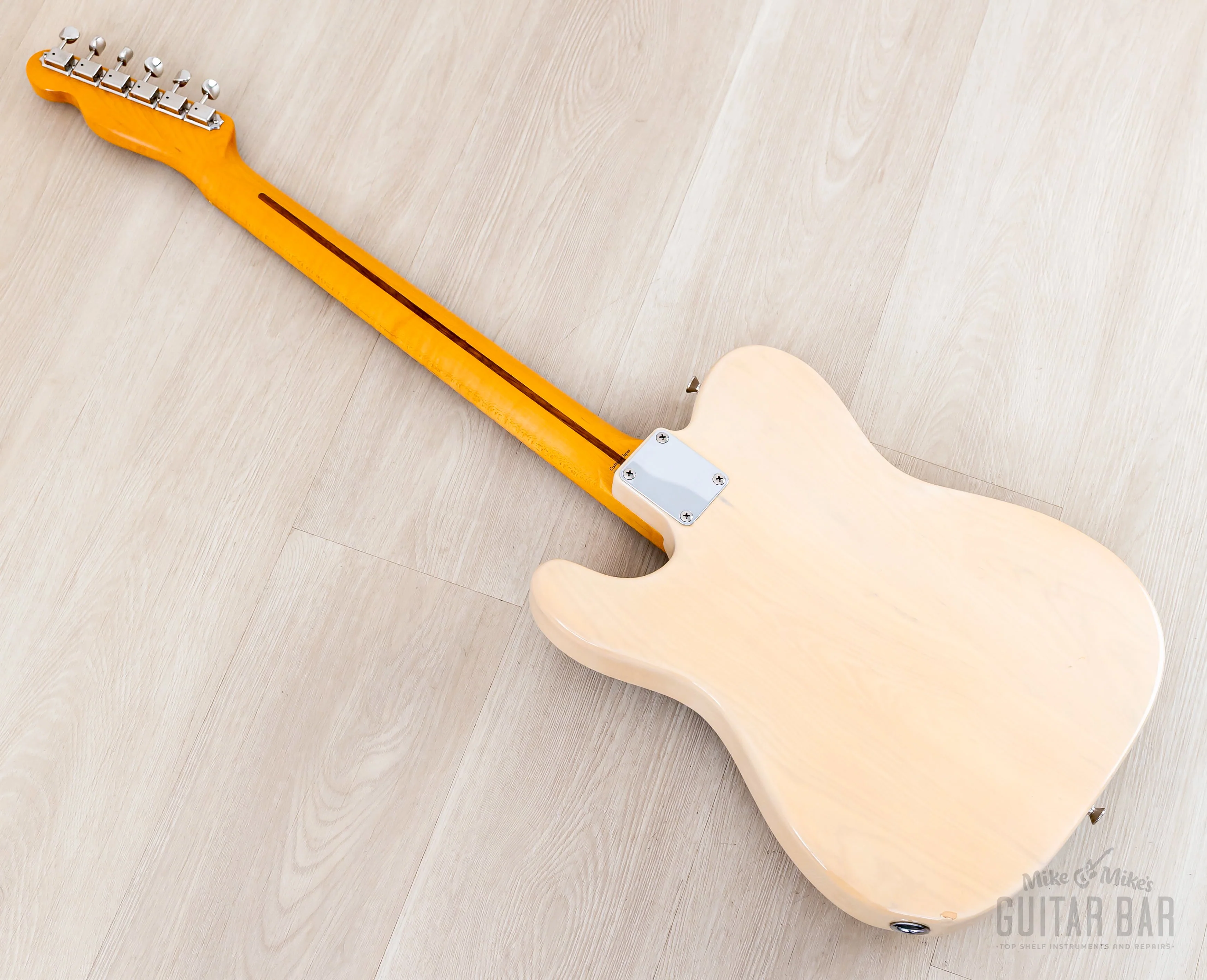 2004 Fender Telecaster ‘52 Vintage Reissue TL52-110BTX Blonde w/ V Neck, Bigsby B5F & USA Pickups, Japan CIJ - Image 13