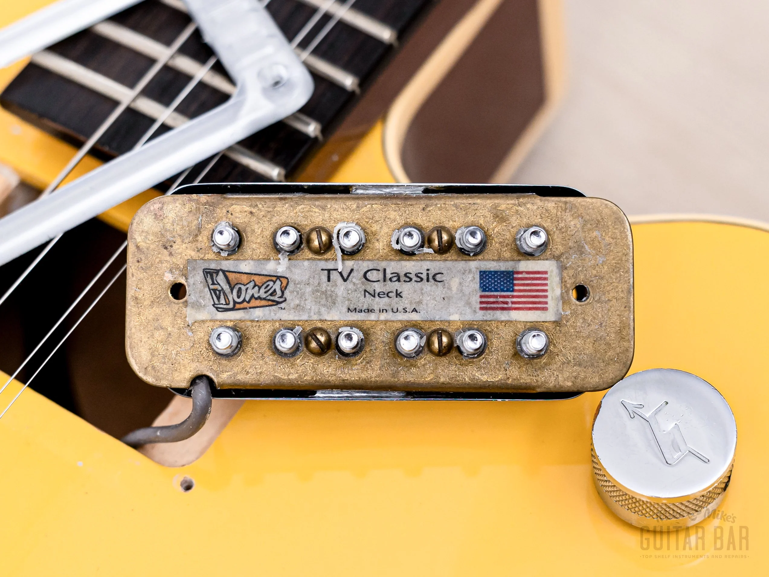 2004 Gretsch G6118T-120 Anniversary Bamboo Yellow w/ TV Jones Classic FilterTron, Bigsby & Case - Image 16