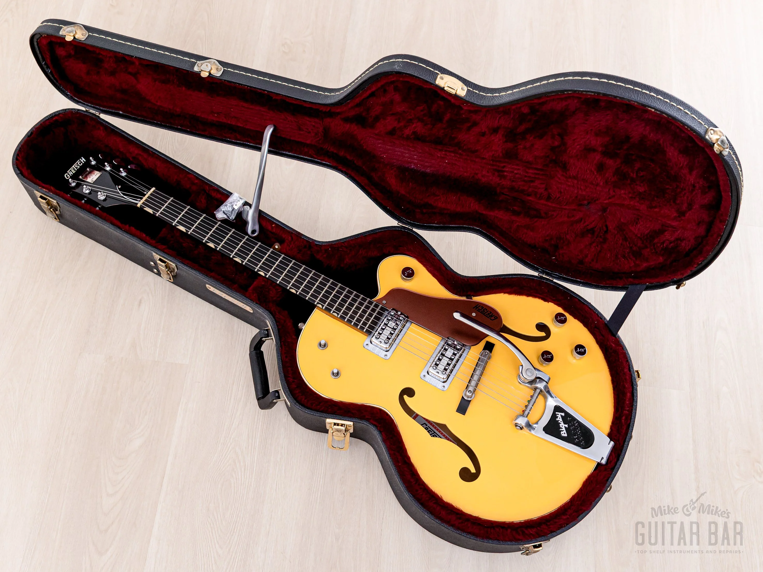 2004 Gretsch G6118T-120 Anniversary Bamboo Yellow w/ TV Jones Classic FilterTron, Bigsby & Case - Image 19