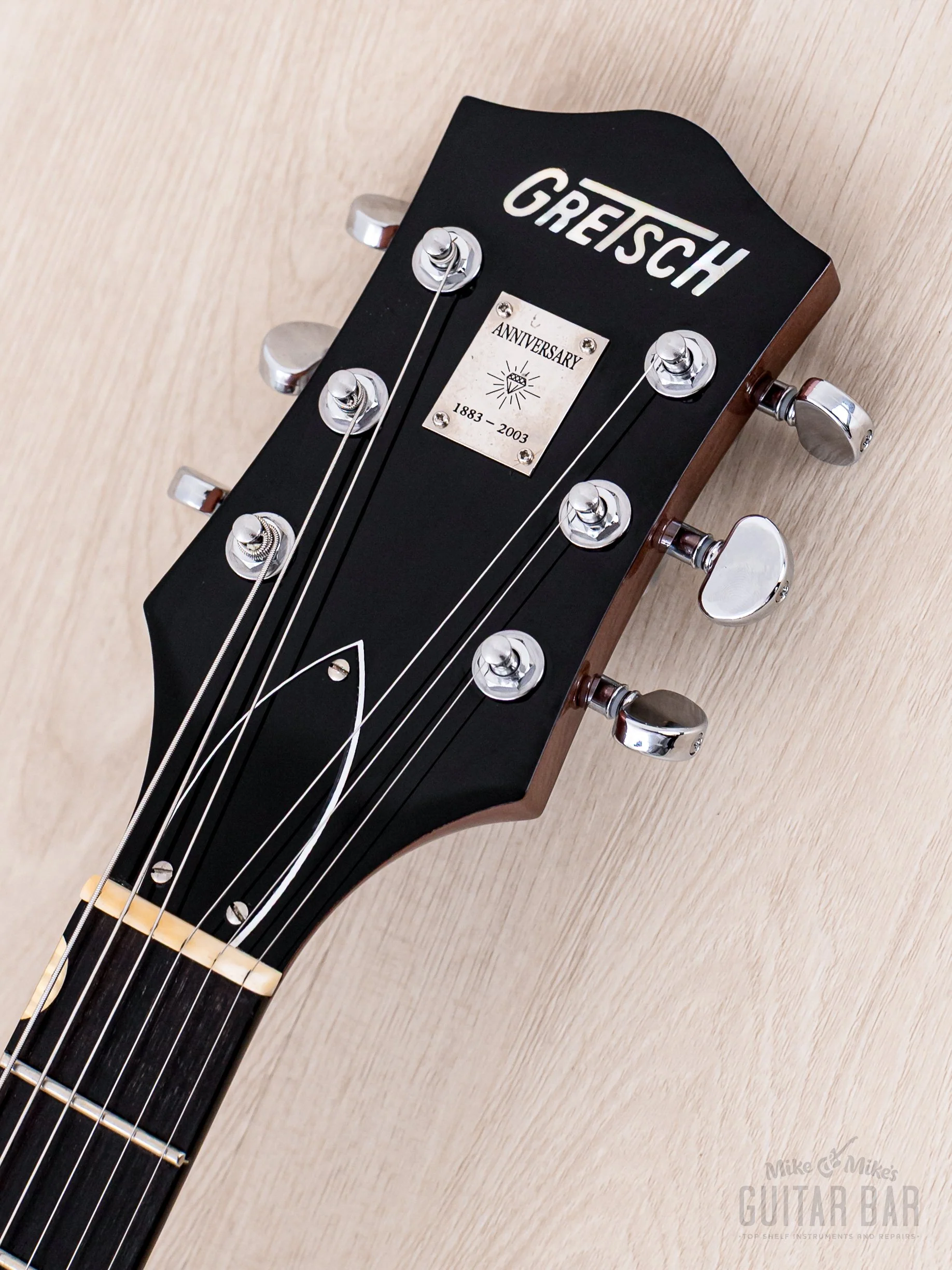 2004 Gretsch G6118T-120 Anniversary Bamboo Yellow w/ TV Jones Classic FilterTron, Bigsby & Case - Image 4