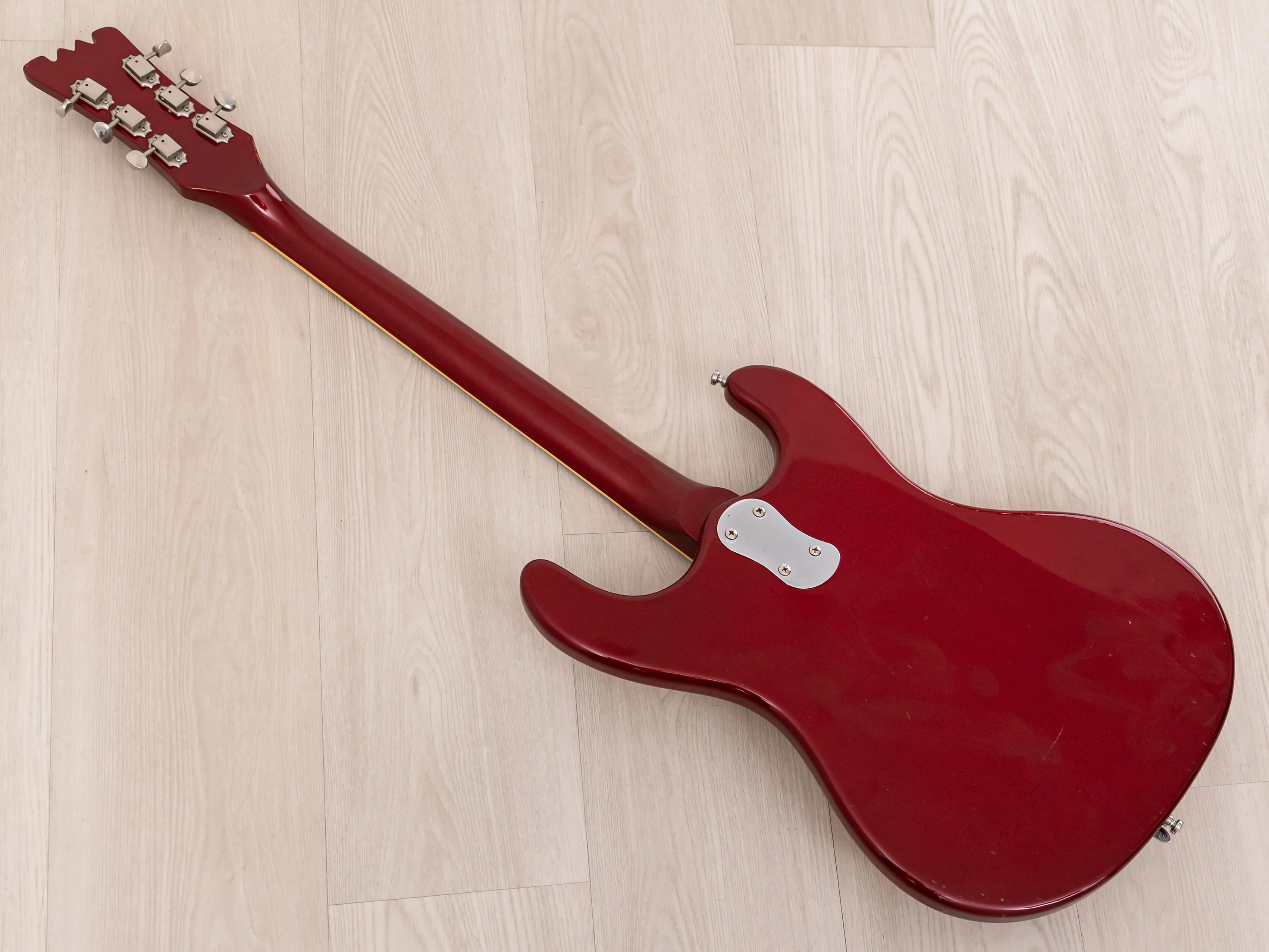 2004 Mosrite Eurorite 3 Pickup Non-Production Ventures-Style Guitar, Candy Apple Red w/ Case, Fillmore - Image 13