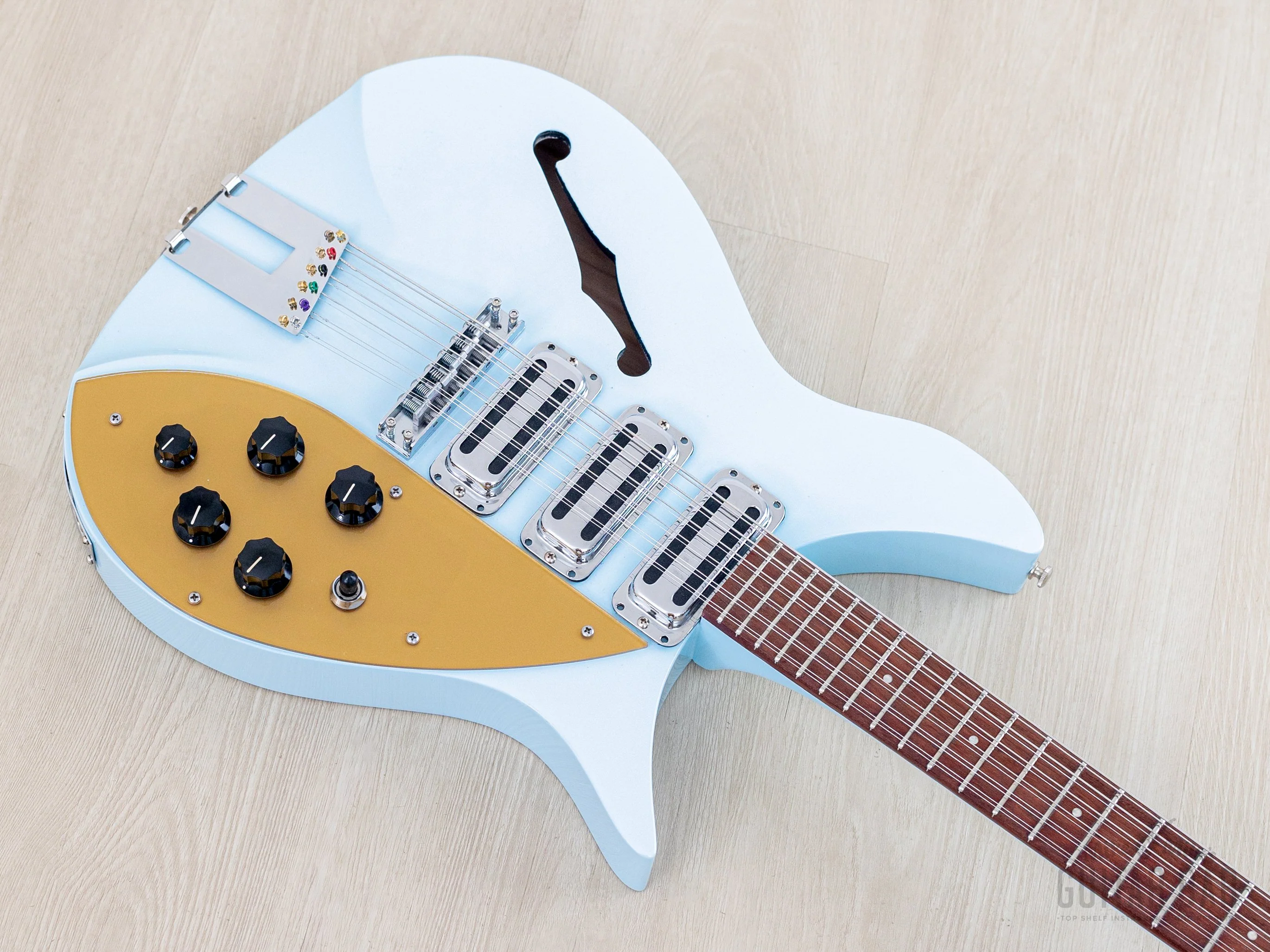 2004 Rickenbacker 325C58/12 12-String Blue Boy F Hole w/ Roger McGuinn Compressor & Case, 325/12 - Image 10