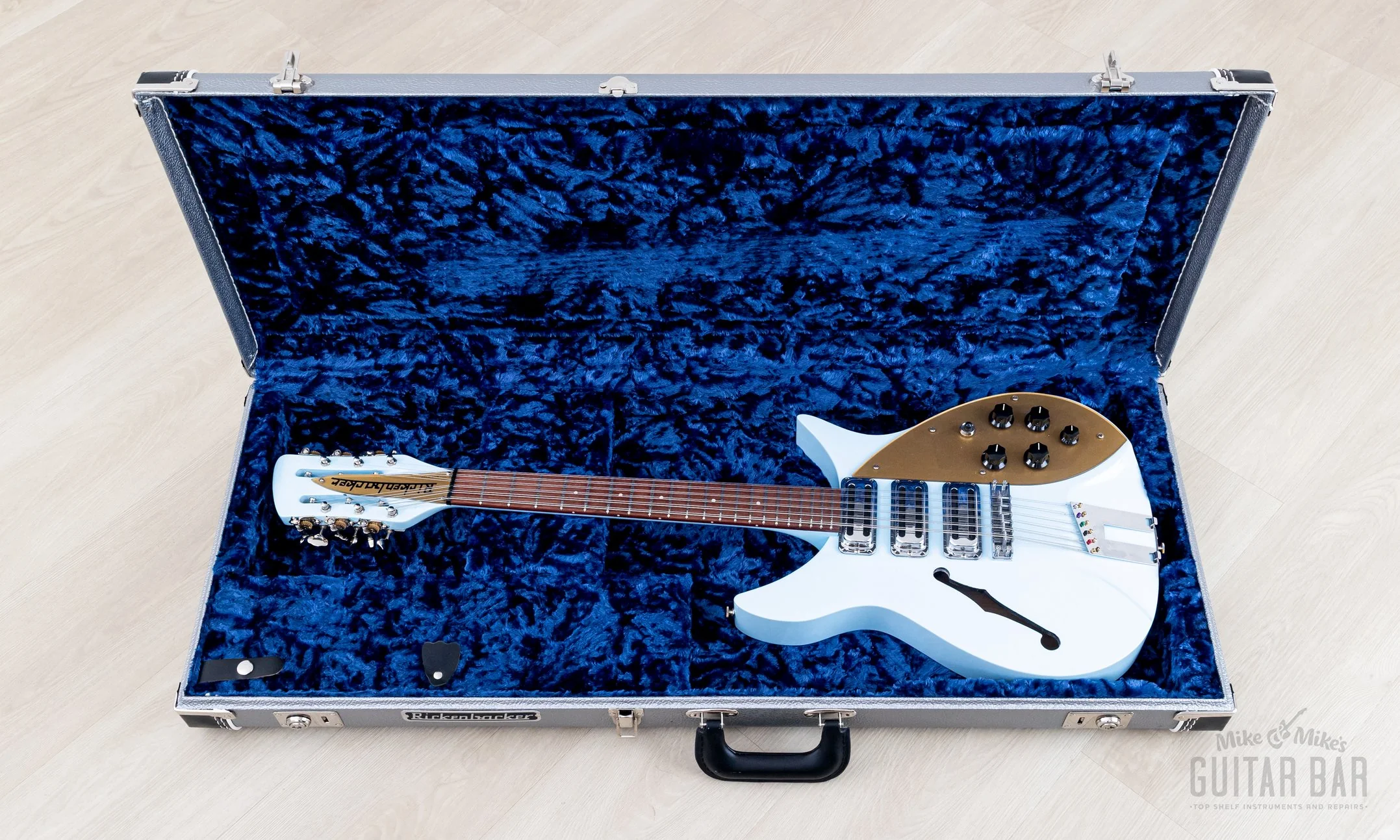 2004 Rickenbacker 325C58/12 12-String Blue Boy F Hole w/ Roger McGuinn Compressor & Case, 325/12 - Image 19