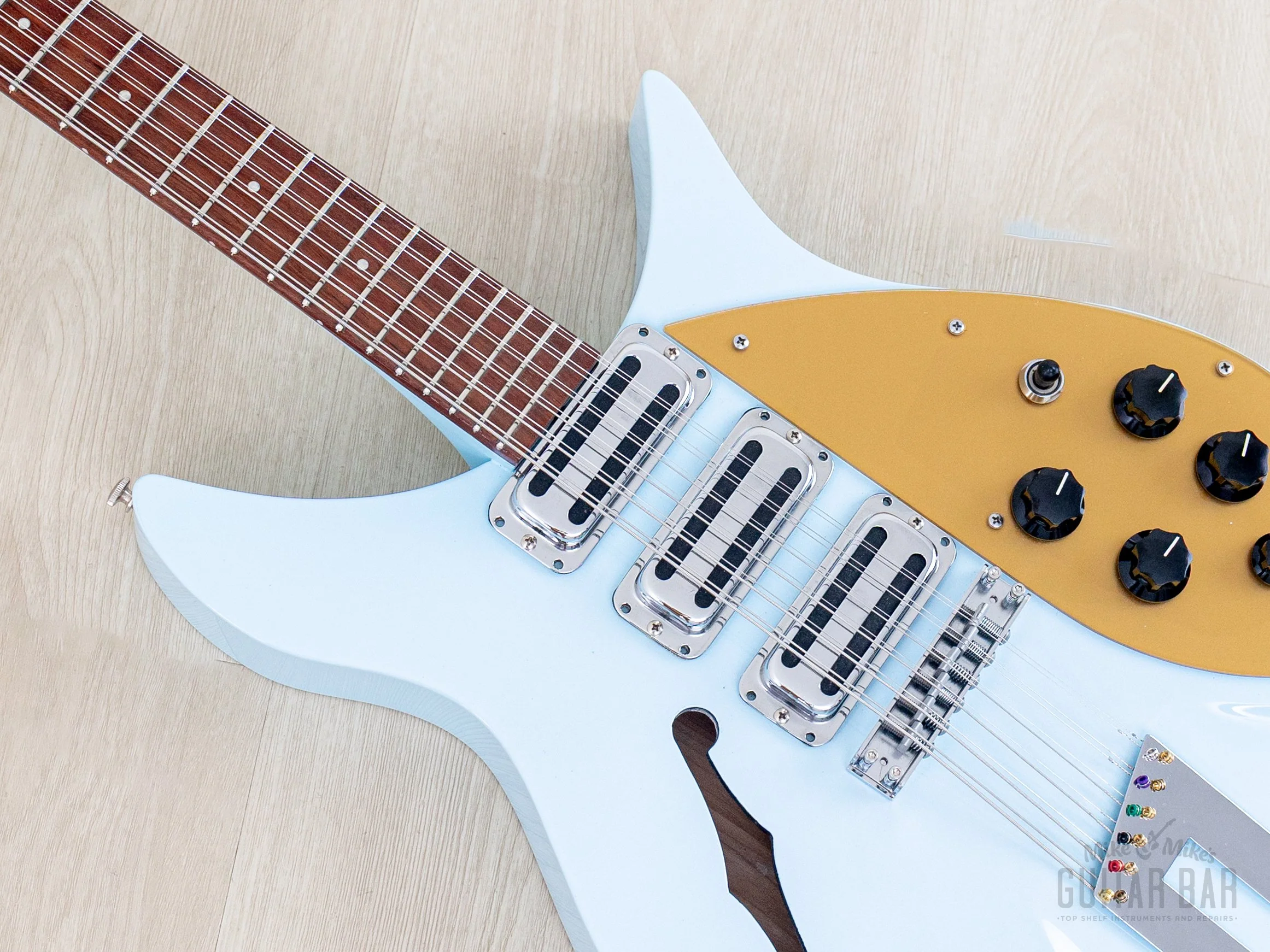 2004 Rickenbacker 325C58/12 12-String Blue Boy F Hole w/ Roger McGuinn Compressor & Case, 325/12 - Image 8