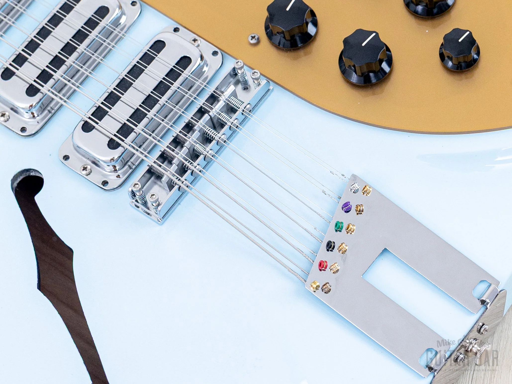 2004 Rickenbacker 325C58/12 12-String Blue Boy F Hole w/ Roger McGuinn Compressor & Case, 325/12 - Image 9
