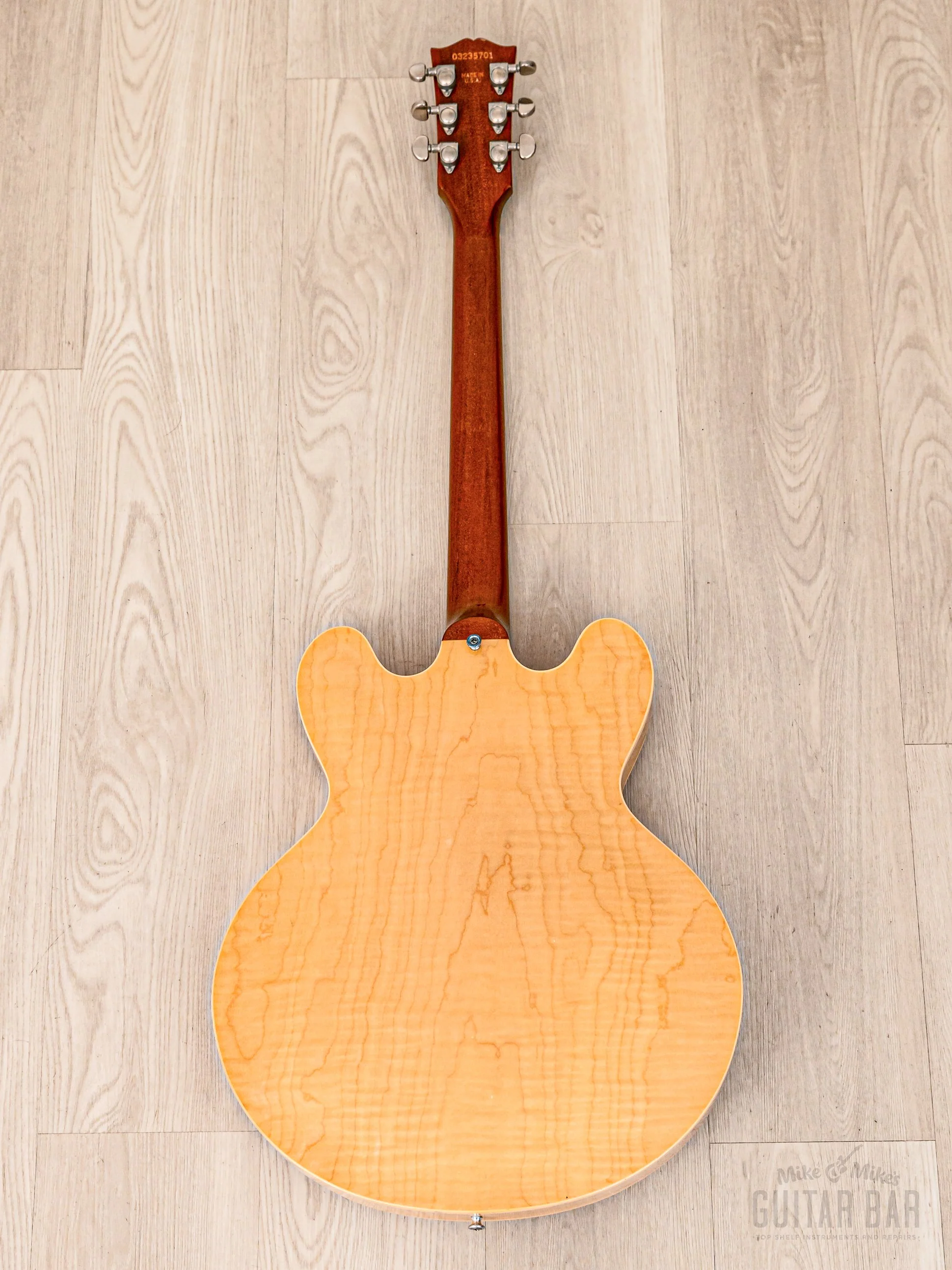 2005 Gibson Memphis ES-335 Dot Antique Natural, 100% Original & Near Mint w/ 57 Classic PAFs, Case - Image 3