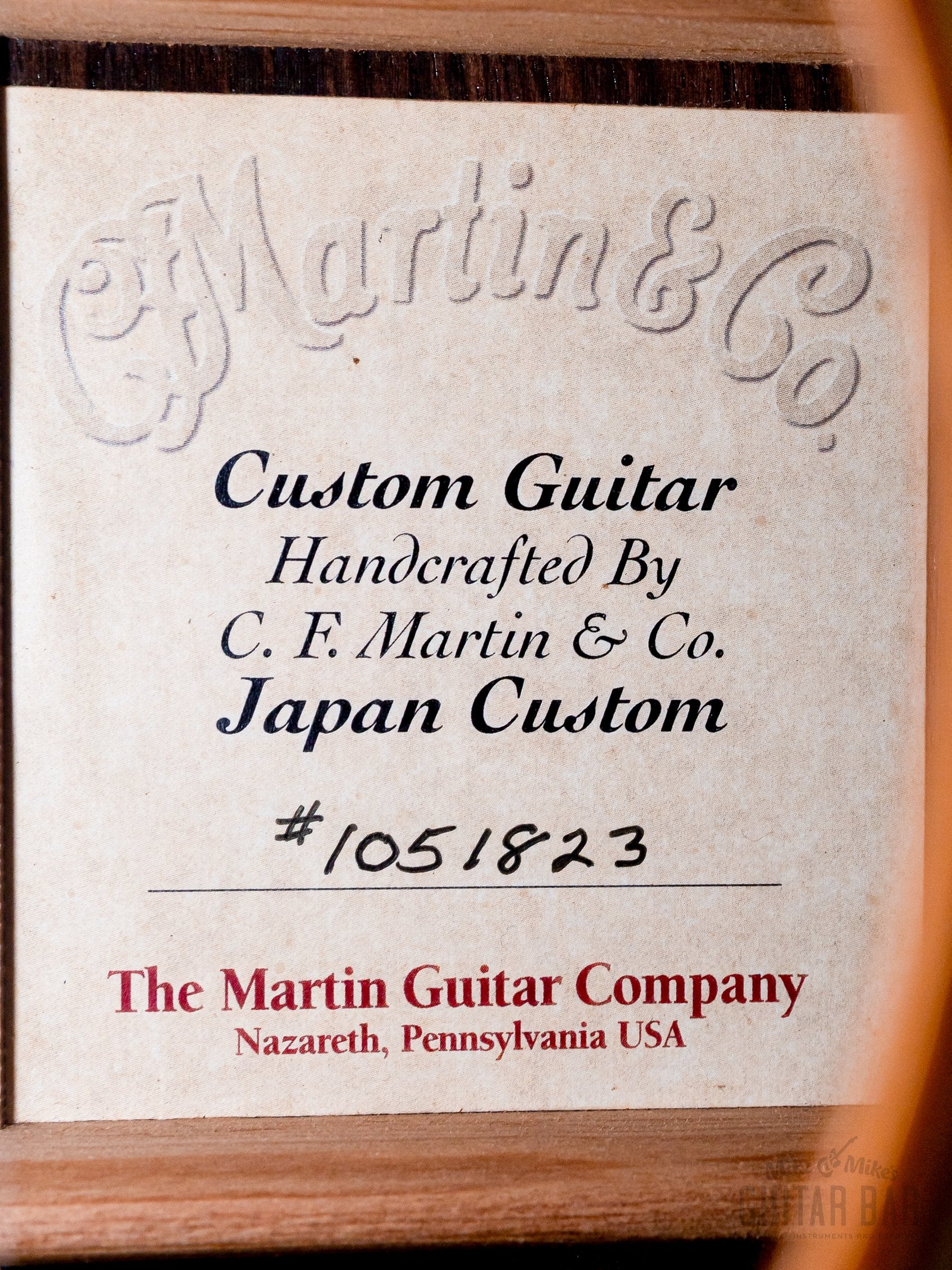 2005 Martin Custom D-28 JPTC Japan Traditional Collection, Near-Mint w/ Case, Hangtags - Image 7