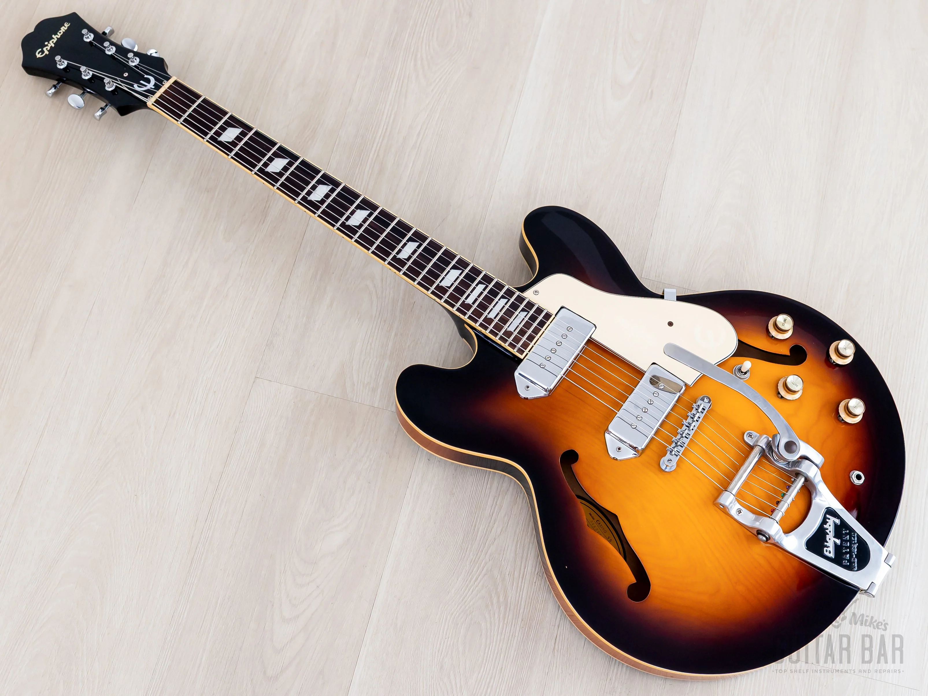 2006 Epiphone Casino Vintage Sunburst w/ USA Bigsby B7 & Case, Peerless - Image 13
