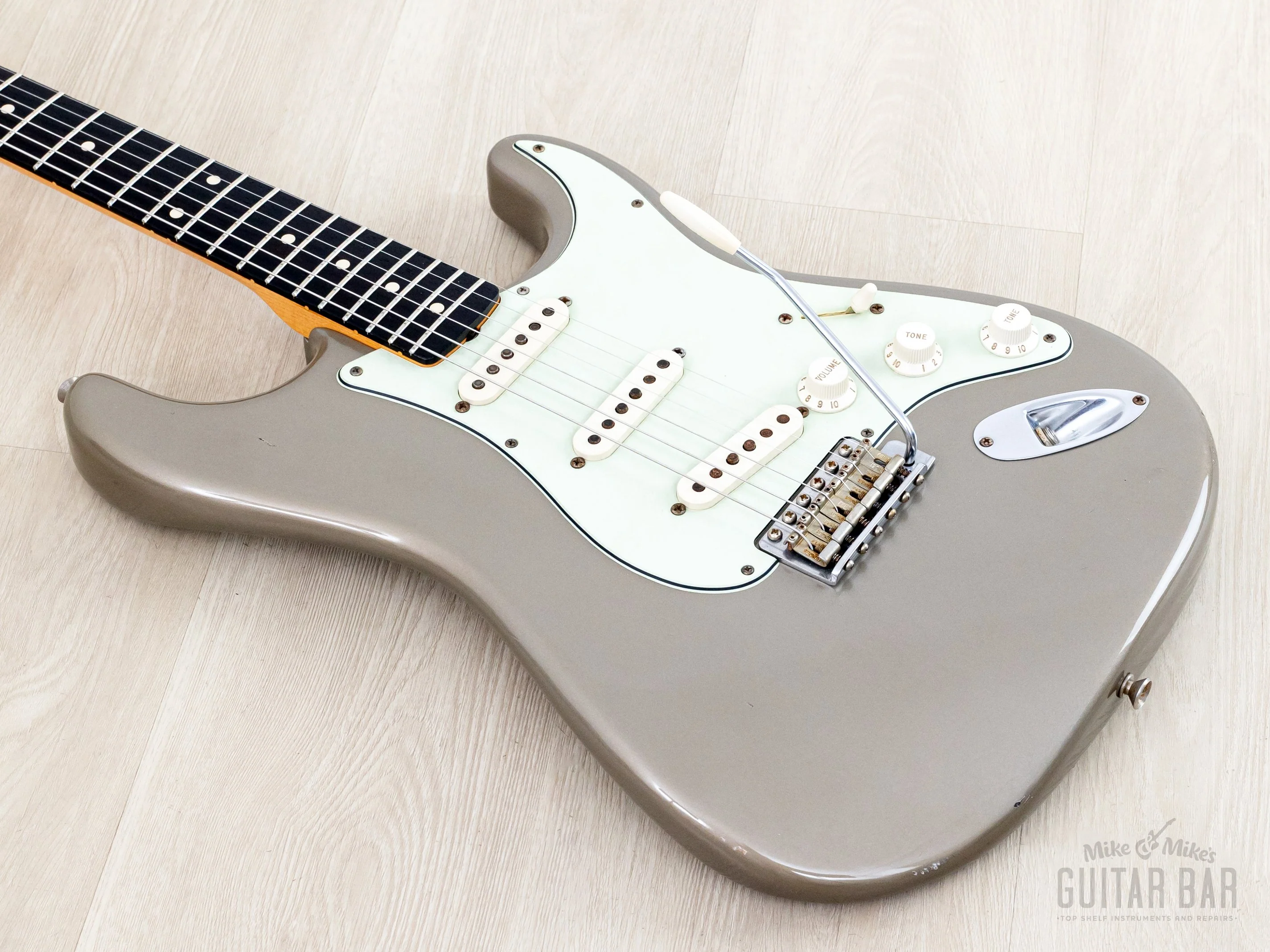 2006 Fender Custom Shop NAMM Limited Edition 1959 Stratocaster Relic + Pro Junior Shoreline Gold (One-Off) w/ COA, Case - Image 9