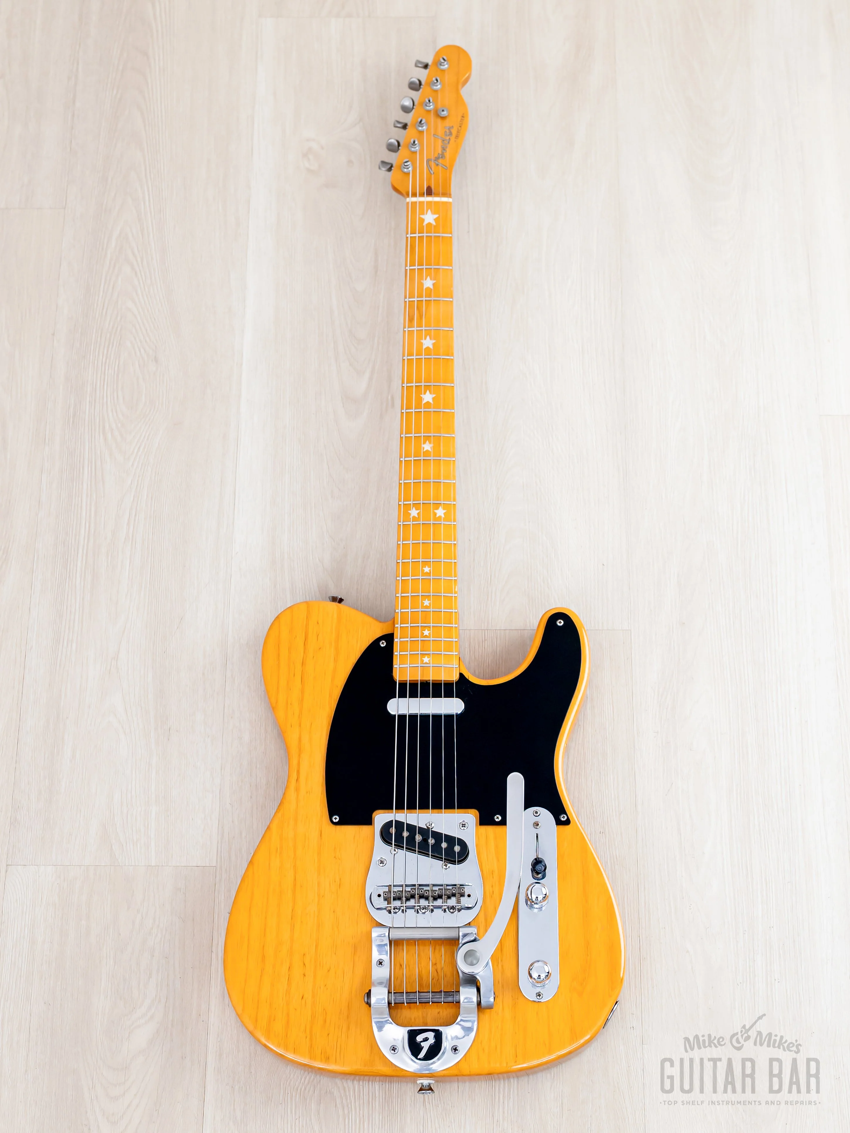2006 Fender Telecaster ‘52 Vintage Reissue TL52-118BTX Butterscotch w/ Bigsby & Custom Inlay, Japan CIJ - Image 2