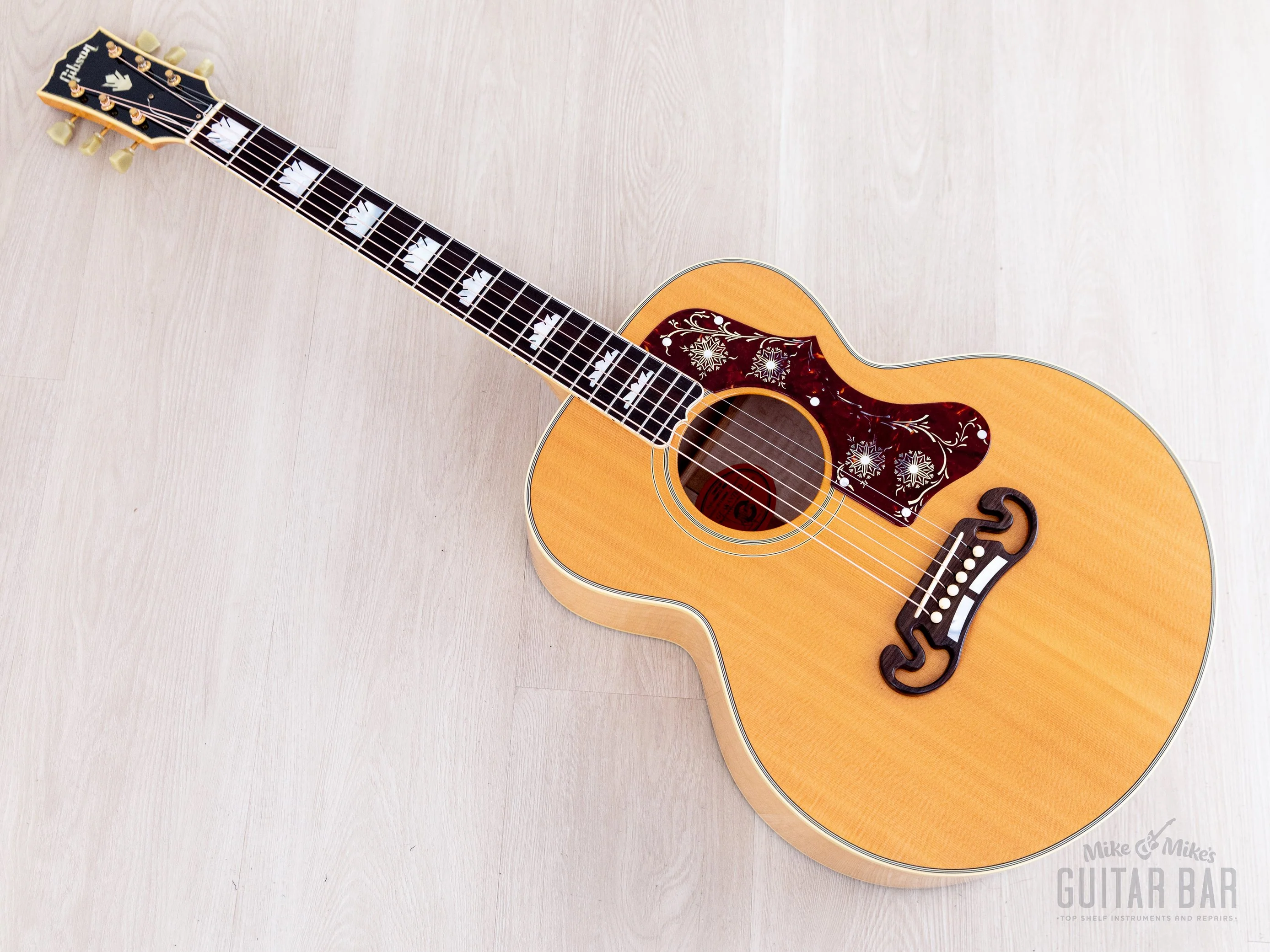 2006 Gibson L-200 Emmylou Harris Signature Mini Jumbo Acoustic Guitar Antique Natural, Signed w/ Case, Yamano - Image 12