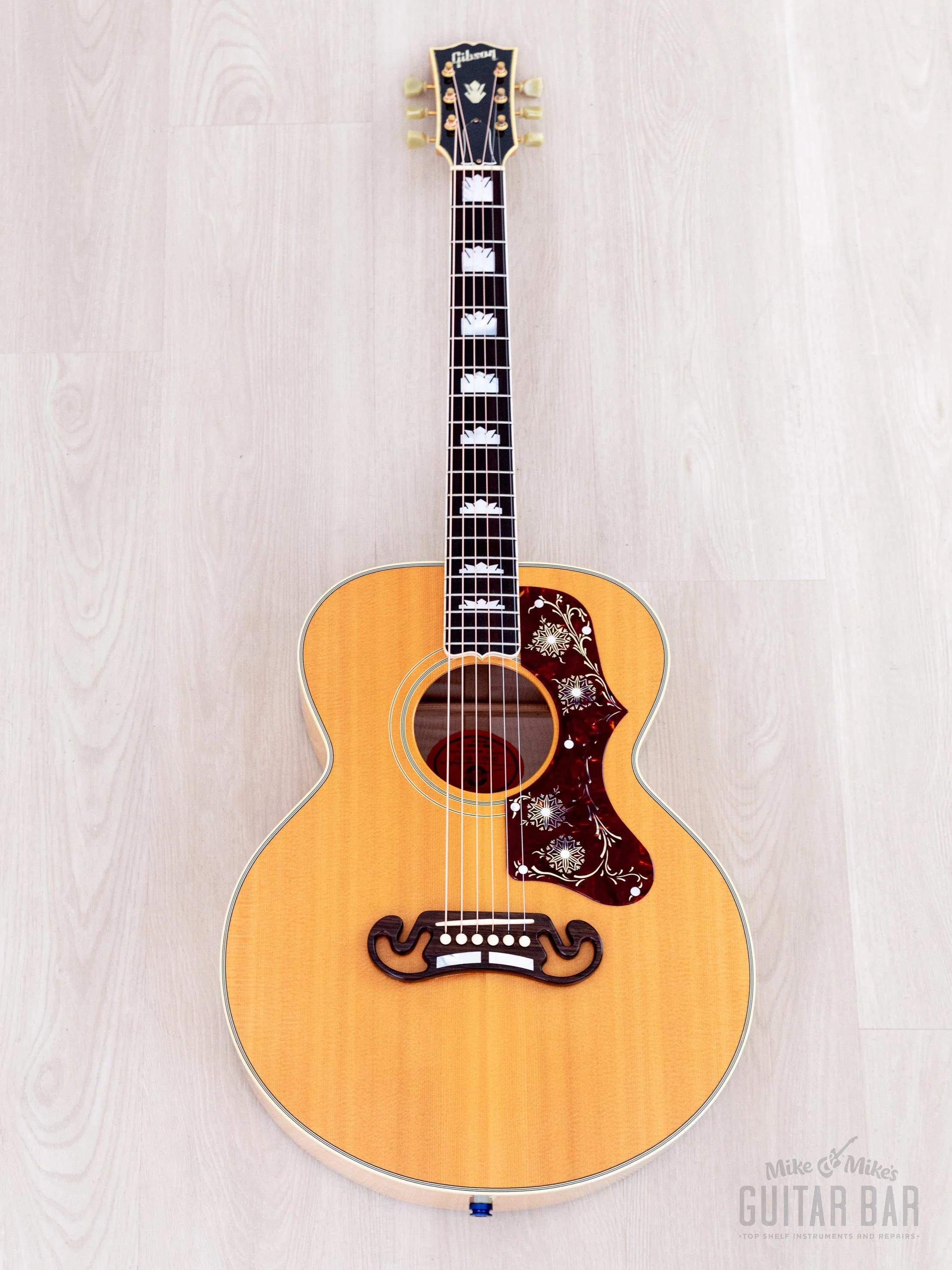 2006 Gibson L-200 Emmylou Harris Signature Mini Jumbo Acoustic Guitar Antique Natural, Signed w/ Case, Yamano - Image 2