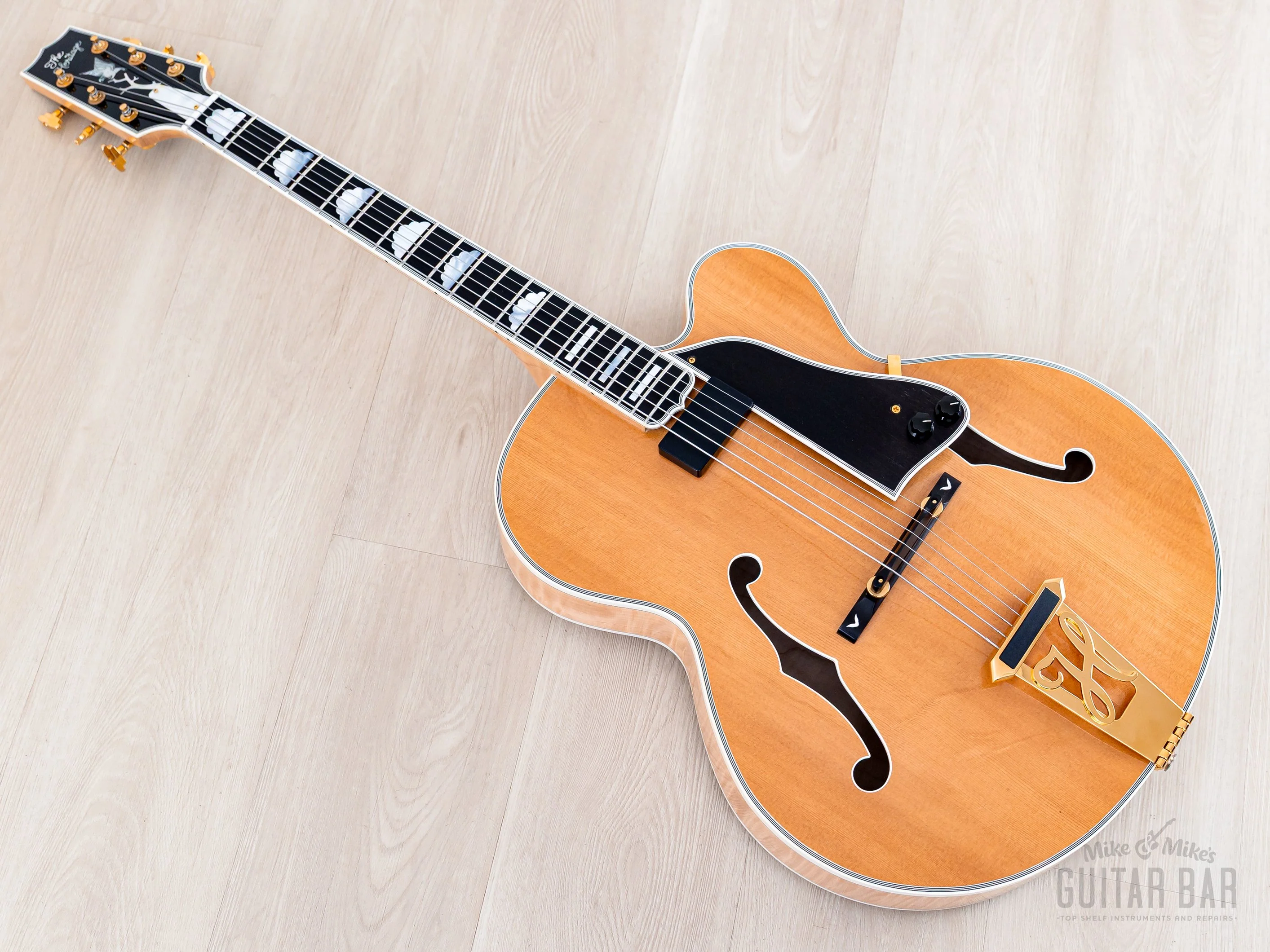 2006 Heritage Golden Eagle Carved Top Archtop Natural, Near-Mint w/ Case & Hangtags - Image 15