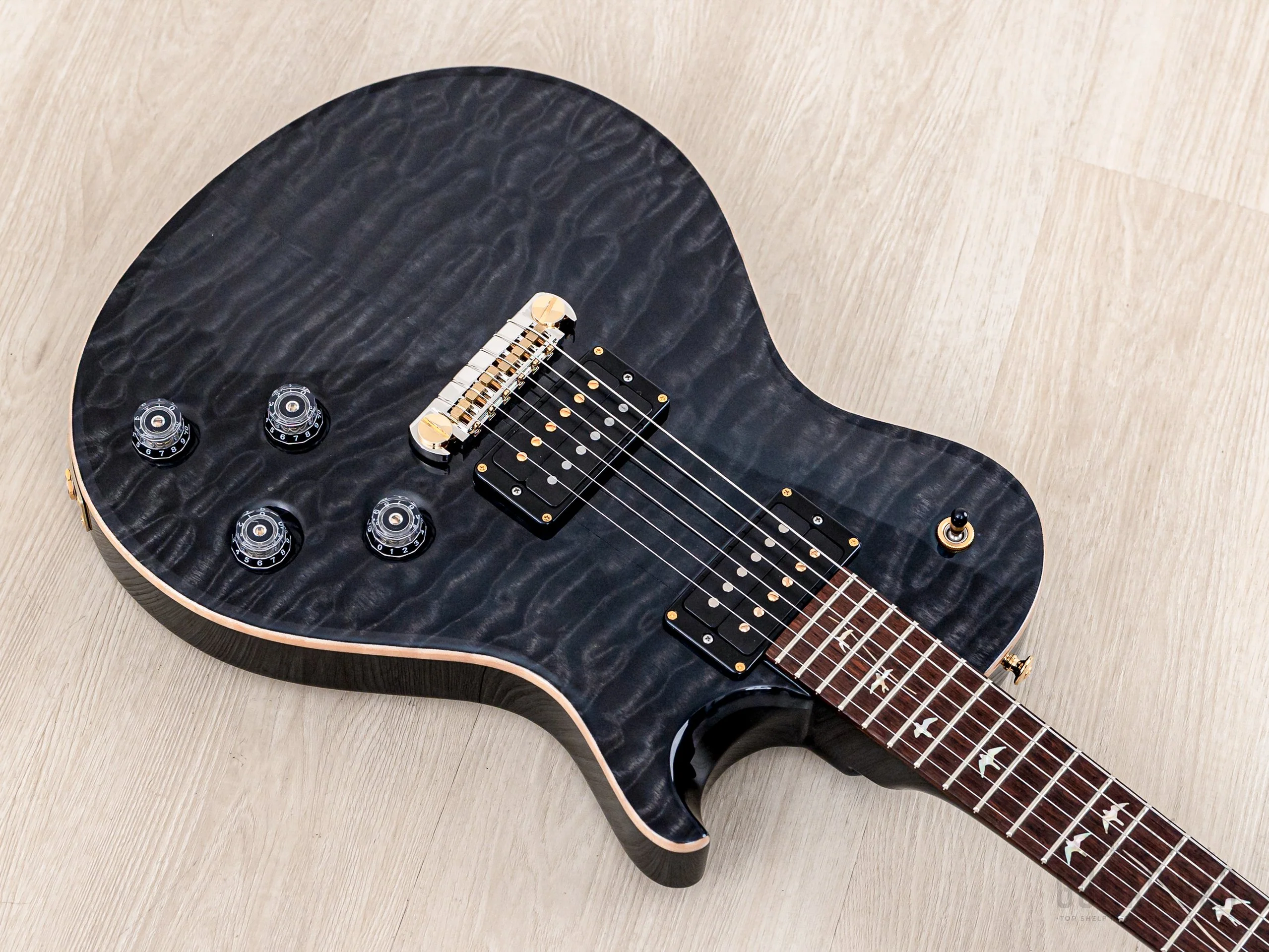 2006 Paul Reed Smith 20th Anniversary Singlecut Artist Top Gray Black w/ Case & Hangtag - Image 8