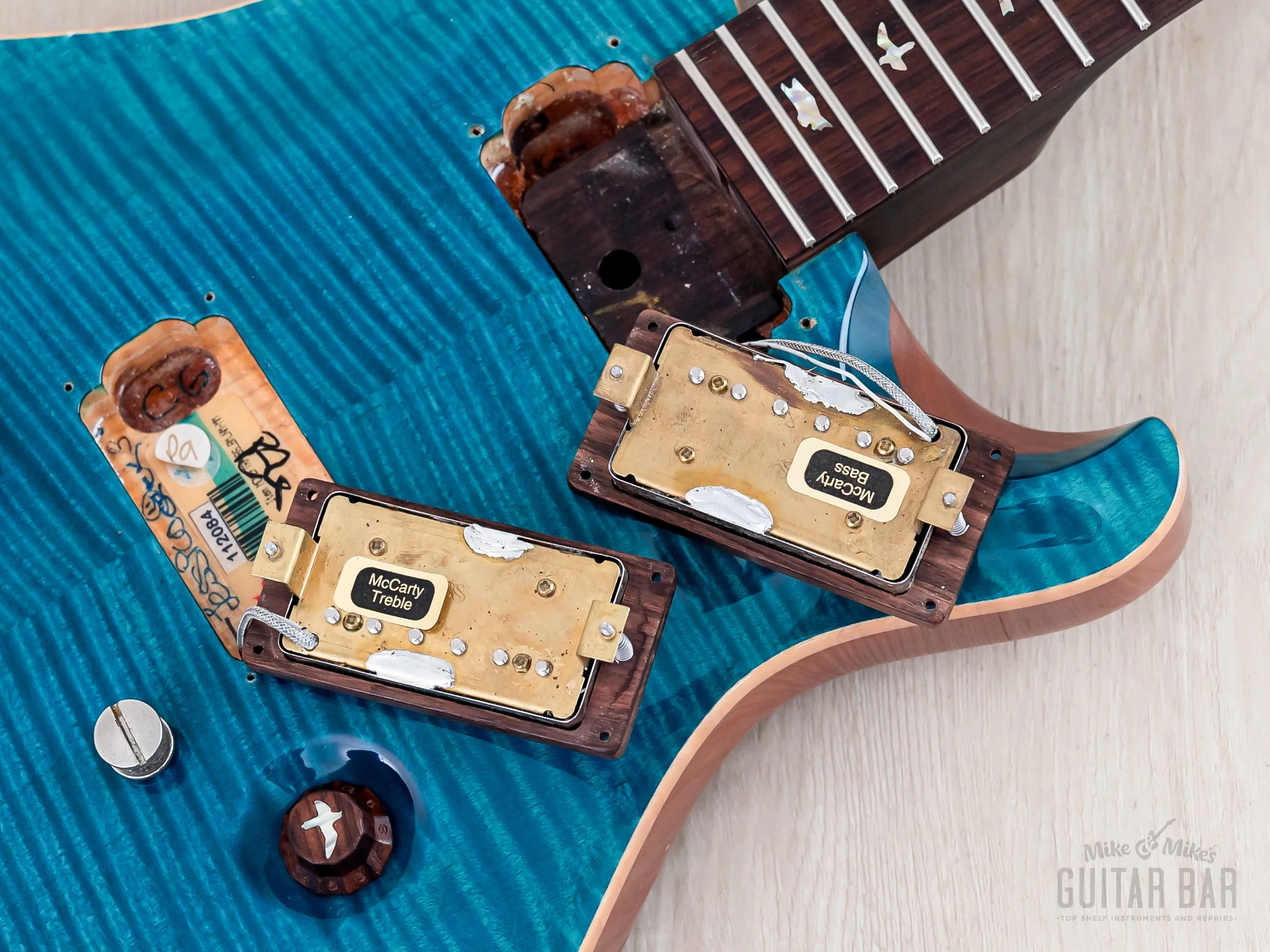 2006 Paul Reed Smith McCarty 10 Top Blue Matteo w/ Rosewood Wide Fat Neck, Case & Hangtags - Image 17