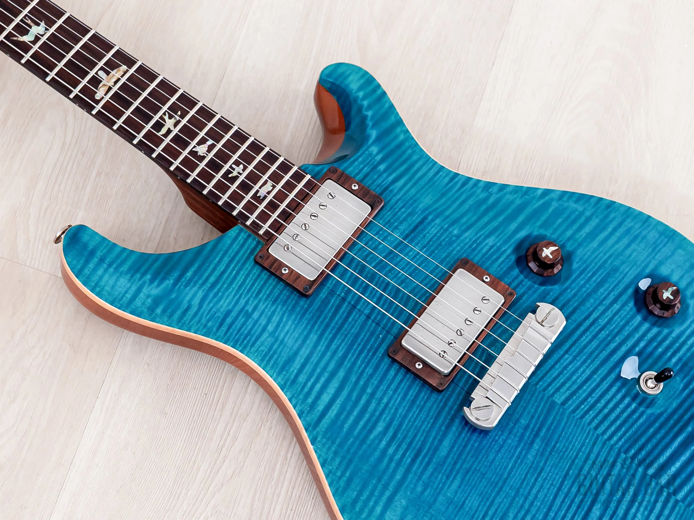 2006 Paul Reed Smith McCarty 10 Top Blue Matteo w/ Rosewood Wide Fat Neck, Case & Hangtags - Image 7