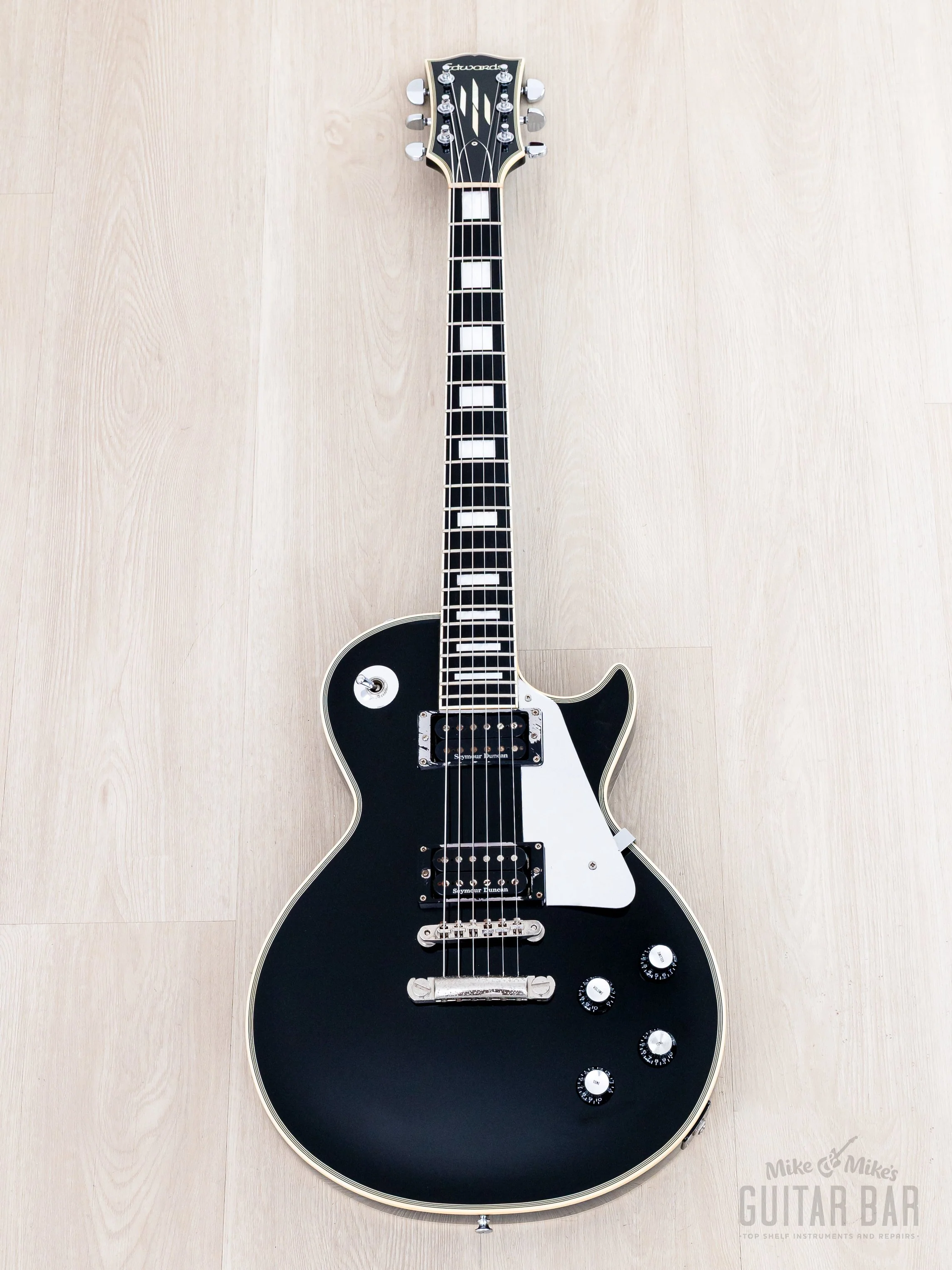 2007 ESP Edwards E-LP-92CD JS John Sykes Custom Black Beauty w/ Seymour Duncan, Japan - Image 2