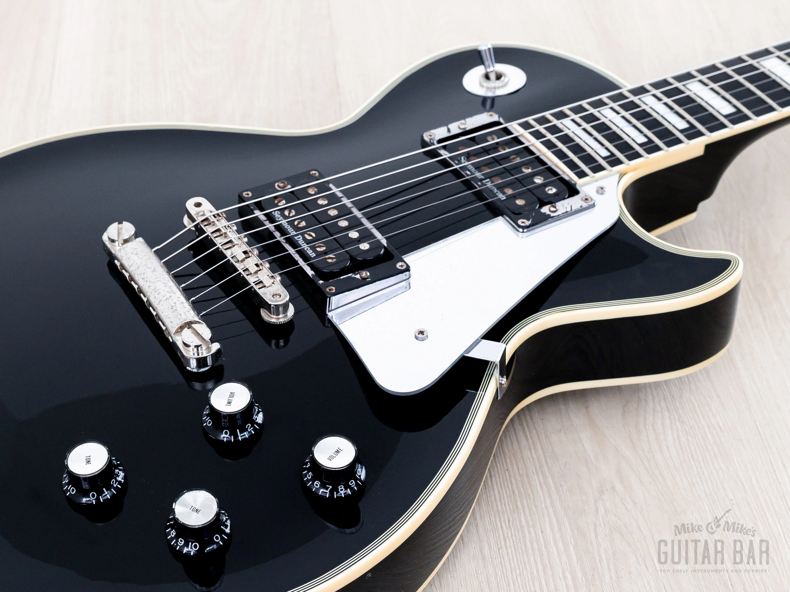2007 ESP Edwards E-LP-92CD JS John Sykes Custom Black Beauty w/ Seymour Duncan, Japan - Image 6