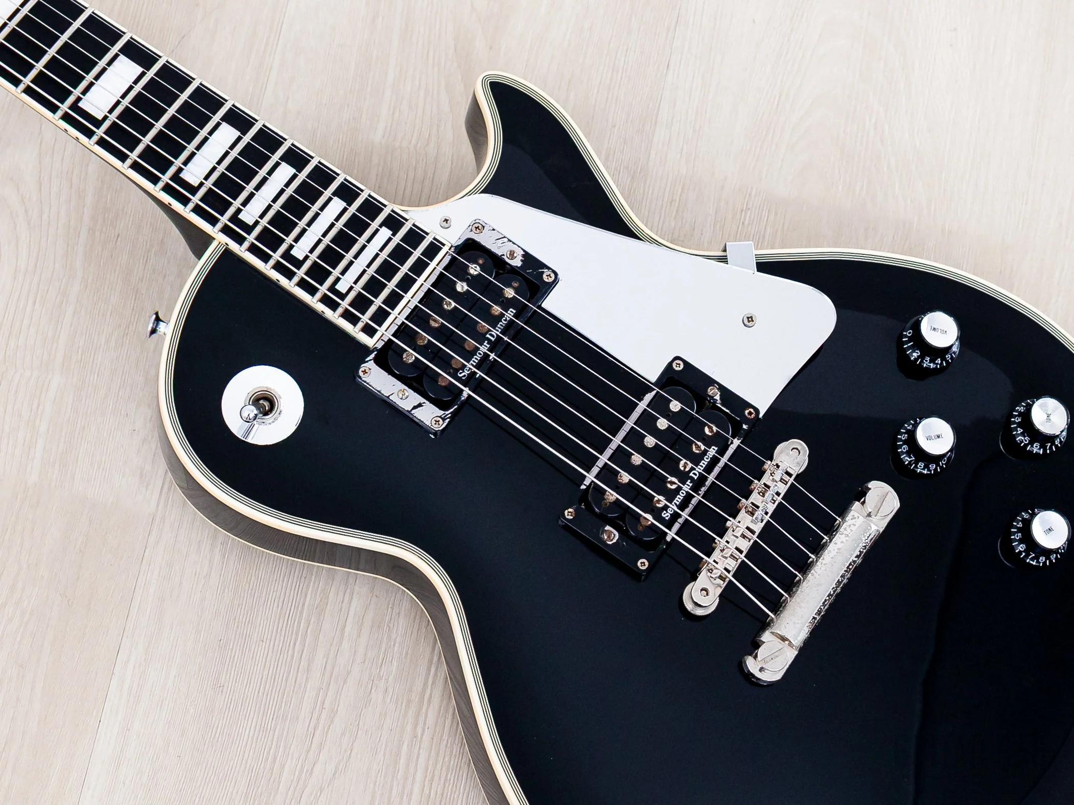 2007 ESP Edwards E-LP-92CD JS John Sykes Custom Black Beauty w/ Seymour Duncan, Japan - Image 7
