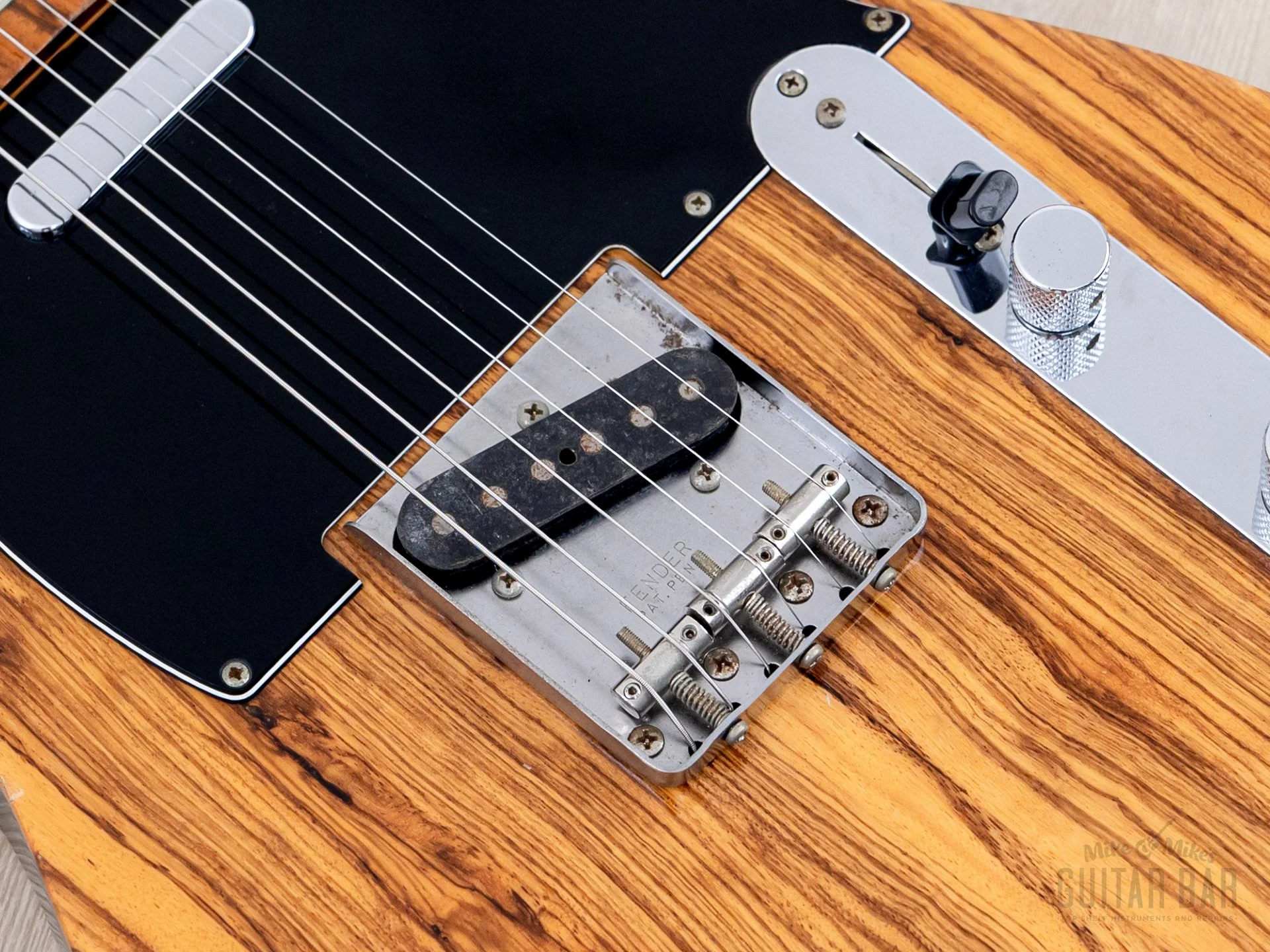 2007 Fender Telecaster TL-Zebra Zebrawood + Mahogany w/ American Vintage Pickups, Japan CIJ - Image 8