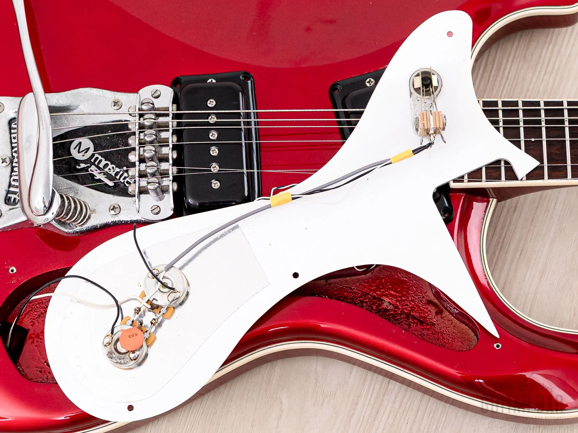 2007 Mosrite USA Ventures Model American Standard Mark I 1963 Sidejack w/ Case & Tags - Image 17
