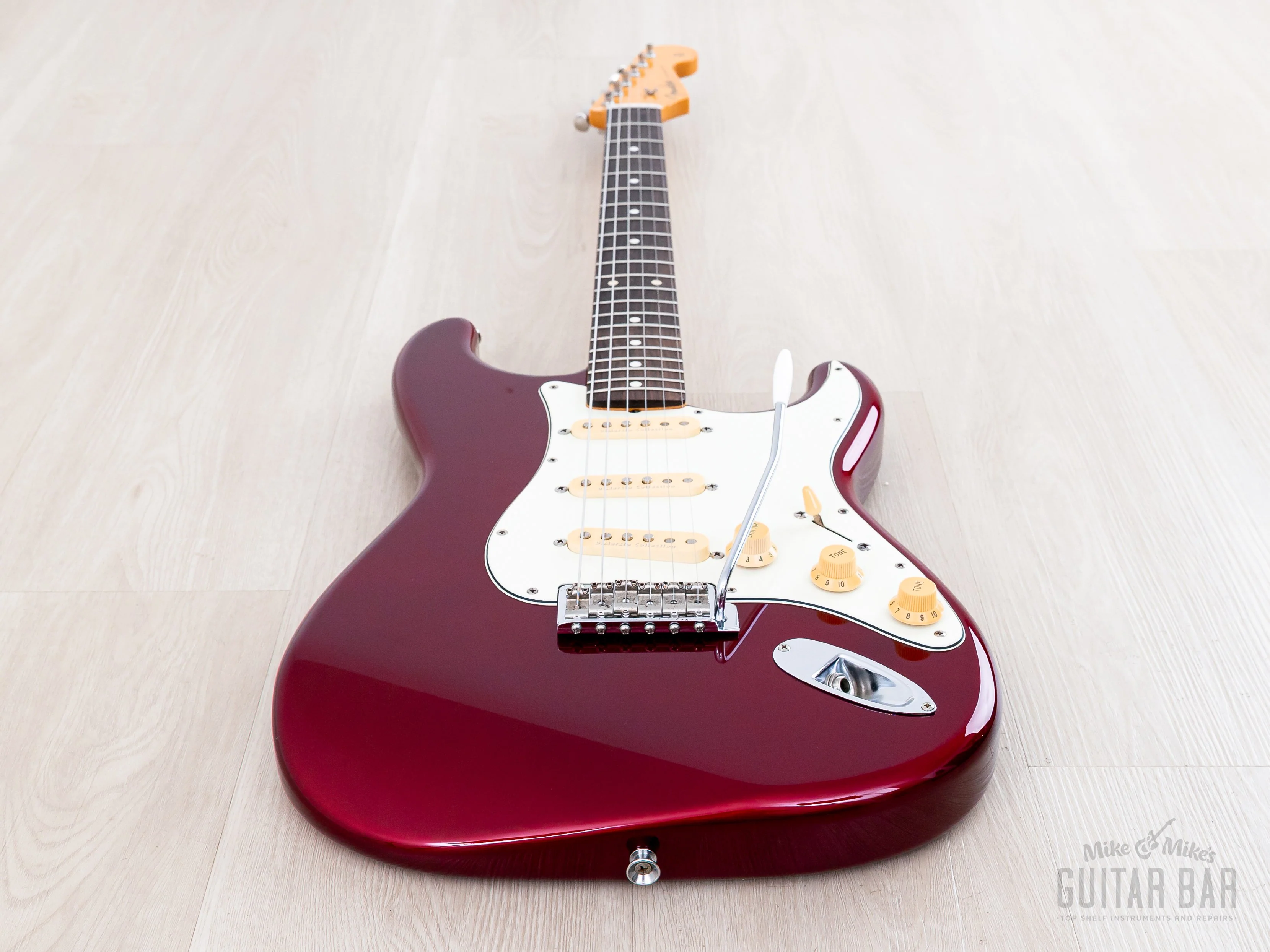 2008 Fender DiMarzio Collection Stratocaster '62 Vintage Reissue ST62-DMC Candy Apple Red, Japan CIJ - Image 11