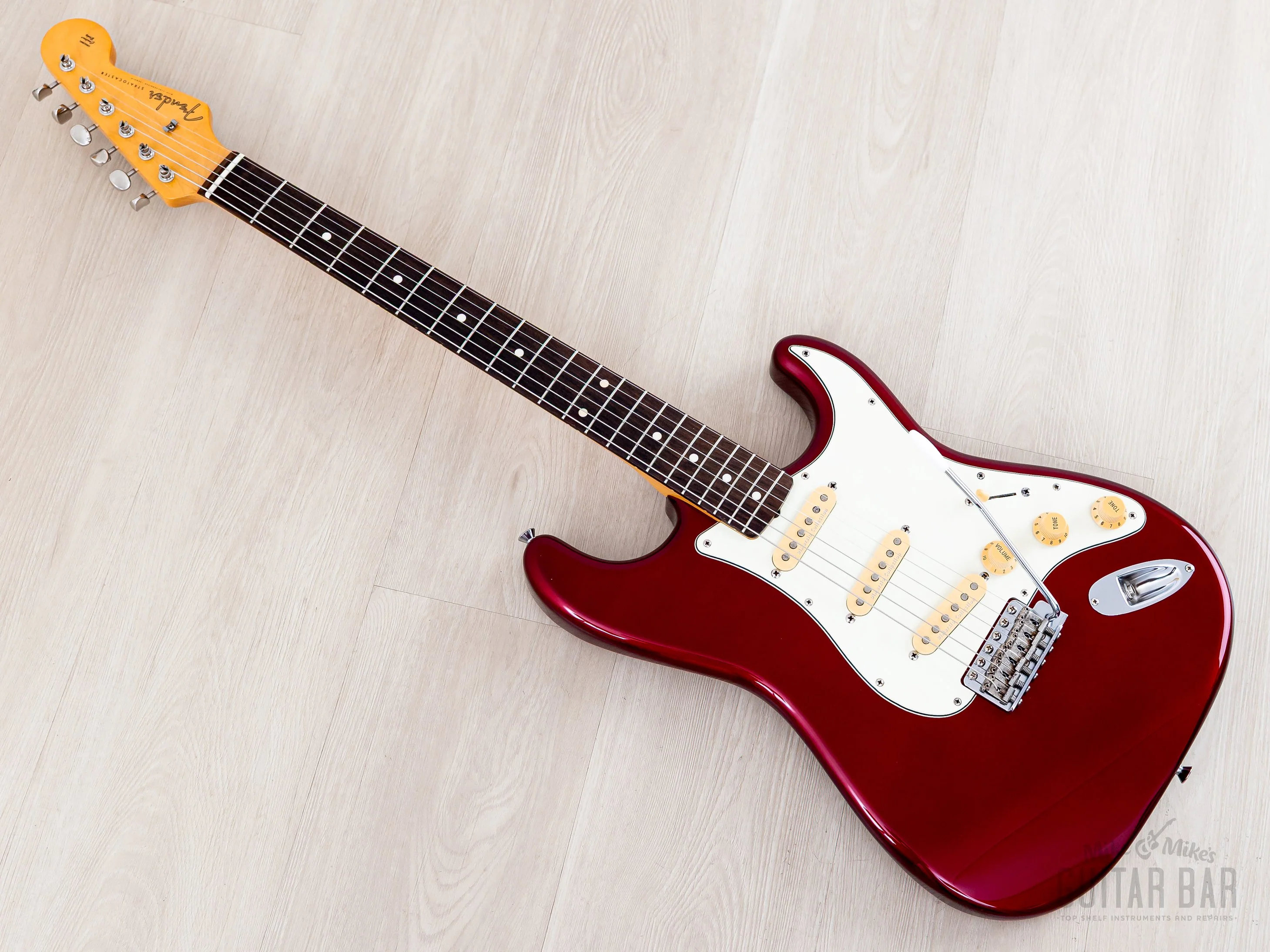 2008 Fender DiMarzio Collection Stratocaster '62 Vintage Reissue ST62-DMC Candy Apple Red, Japan CIJ - Image 12