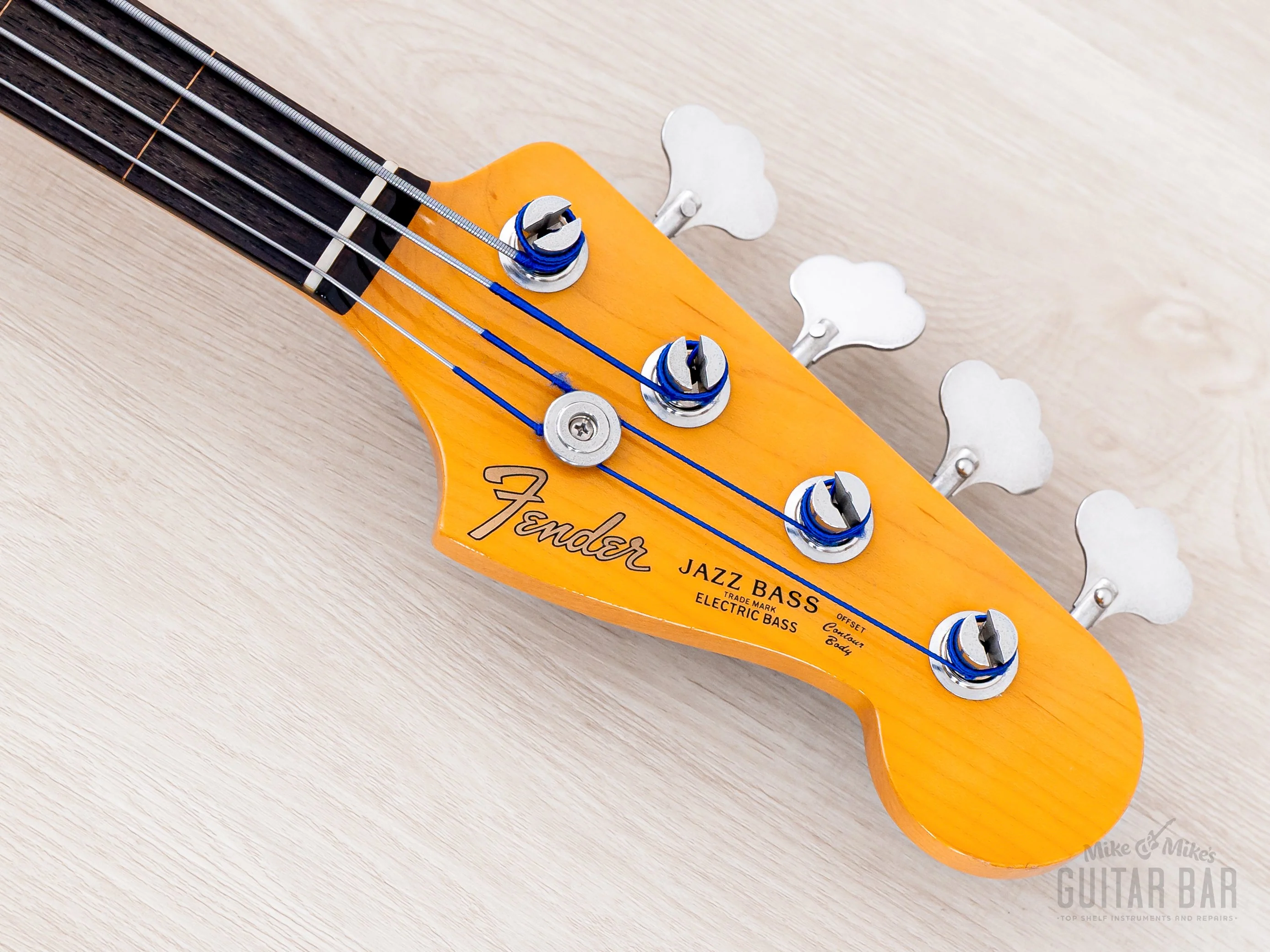 2008 Fender Jazz Bass Fretless '62 Vintage Reissue JB62-FL, Near-Mint w/ USA Pickups, Japan CIJ, Jaco - Image 4