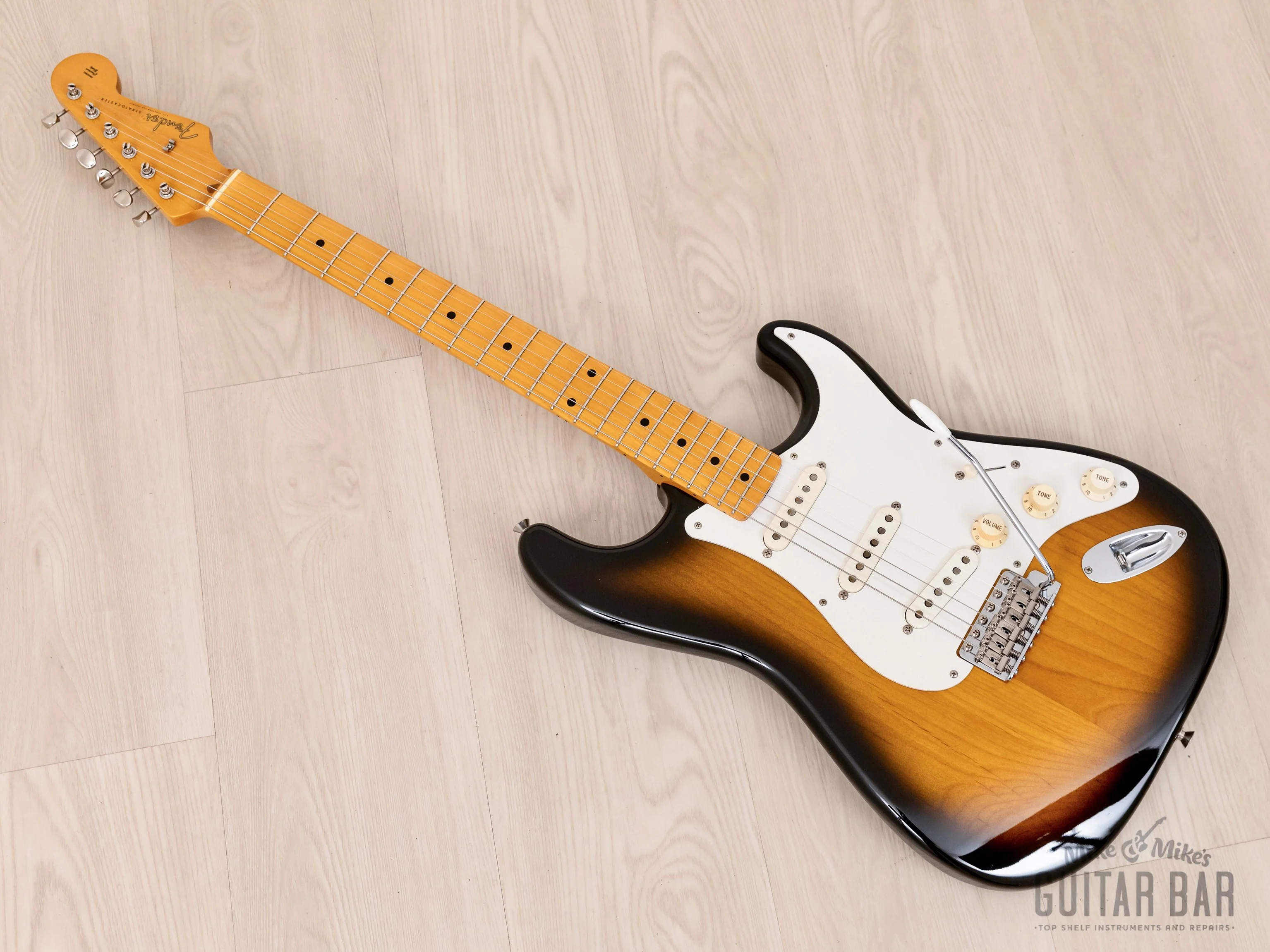 2008 Fender Stratocaster ‘57 Vintage Reissue ST57-78TX Sunburst w/ USA Pickups & Tags, Japan CIJ - Image 11