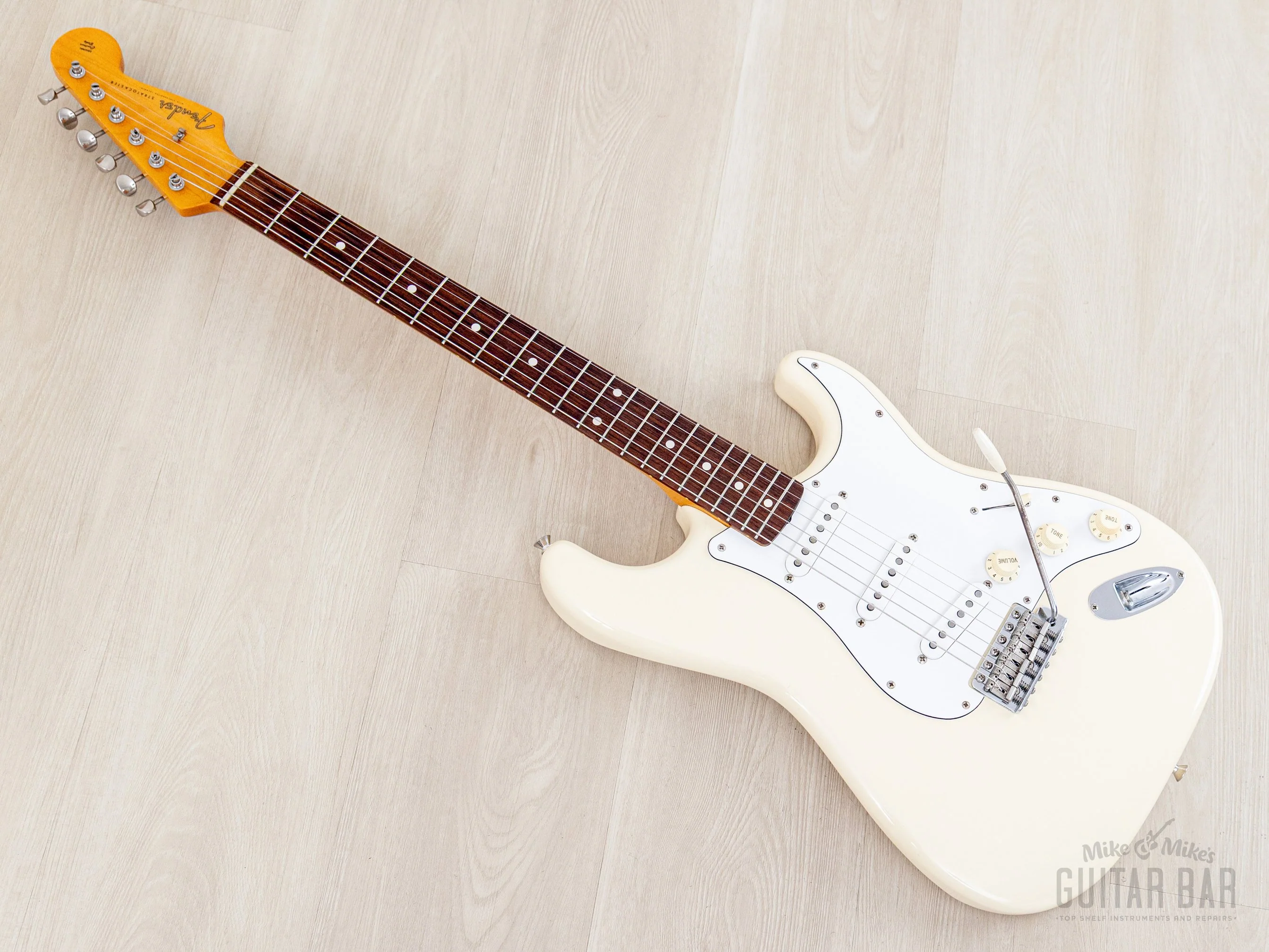 2008 Fender Stratocaster ‘62 Vintage Reissue ST62-US Olympic White, Near-Mint w/ American Vintage 57/62, Japan MIJ - Image 12