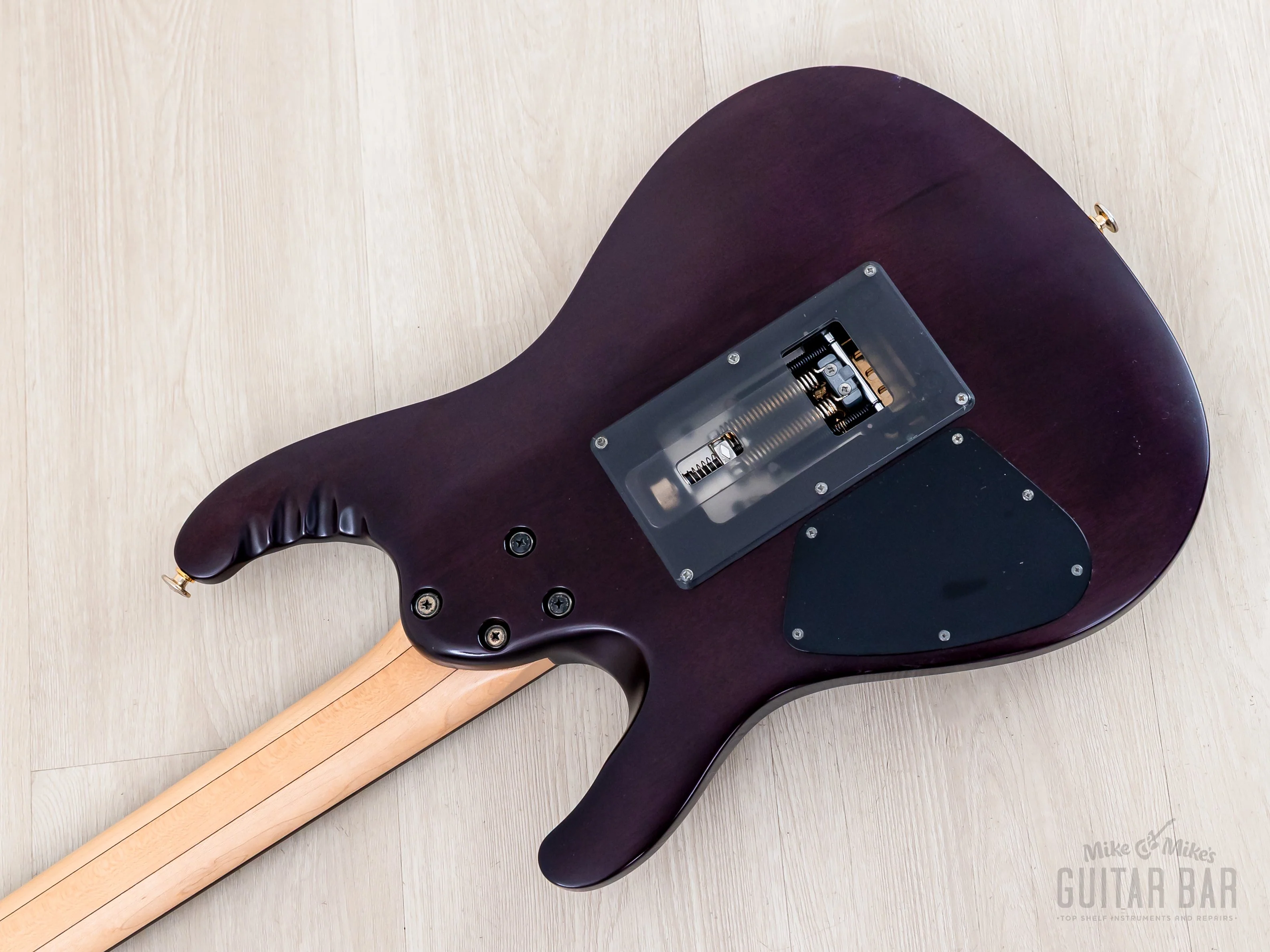 2008 Ibanez EGEN18-TVF Herman Li Signature Transparent Violet Flat HSH w/ DiMarzio - Image 15