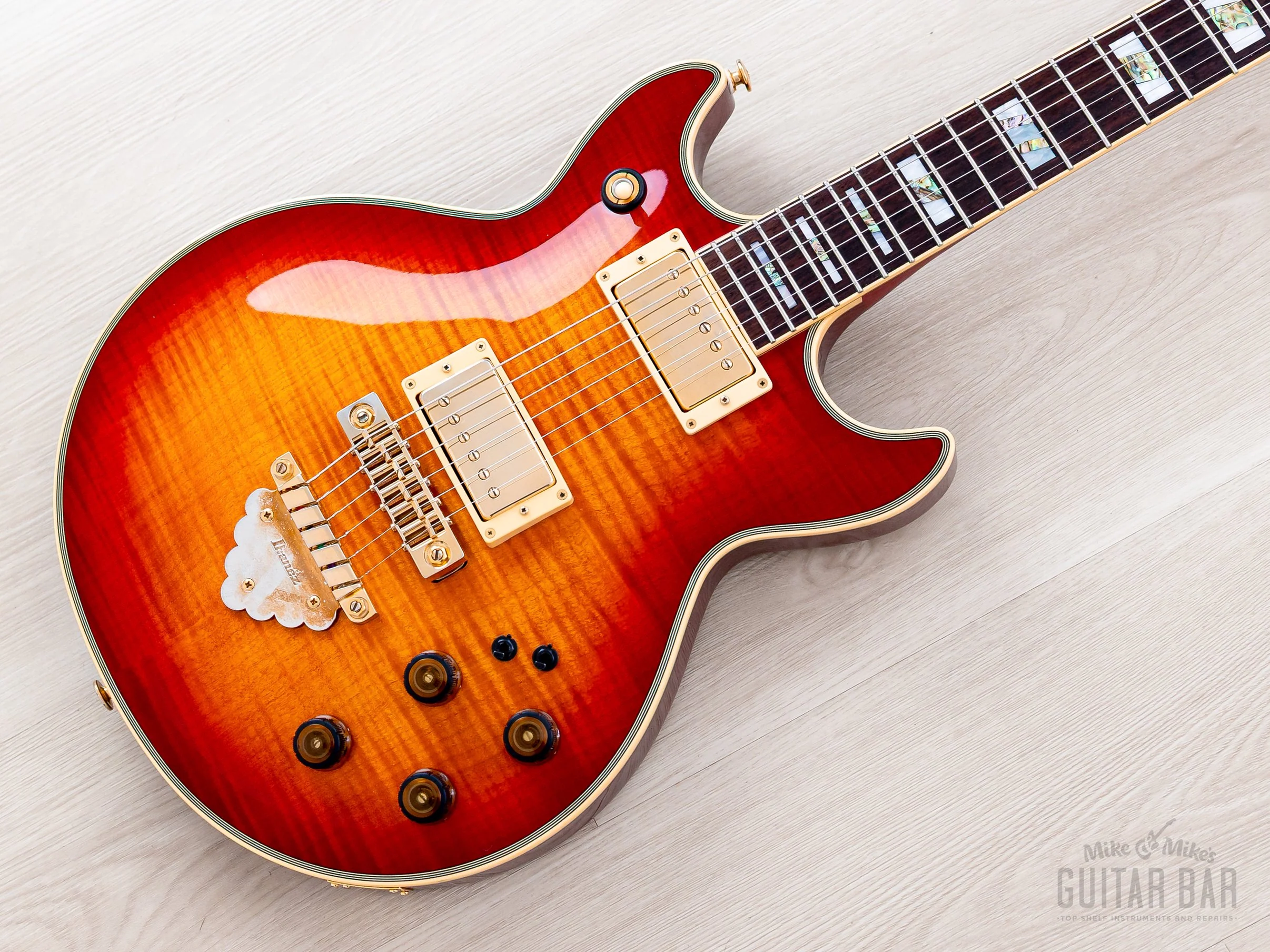 2008 Ibanez J Craft Prestige Artist Series AR300RE Cherry Sunburst, Near-Mint w/ Super 58, Case