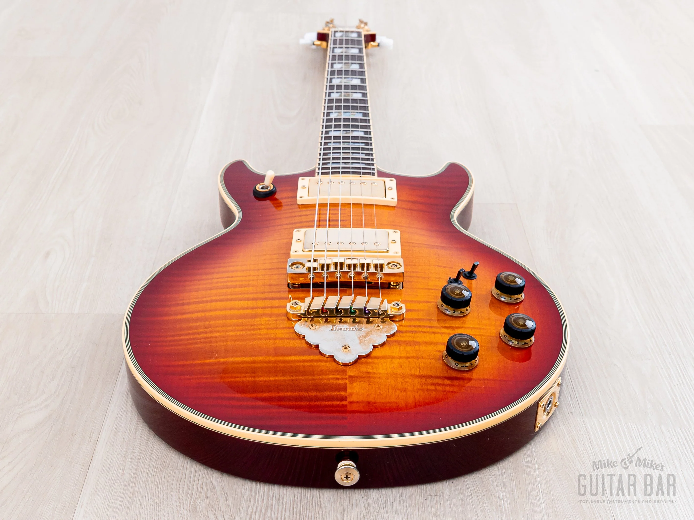 2008 Ibanez J Craft Prestige Artist Series AR300RE Cherry Sunburst, Near-Mint w/ Super 58, Case - Image 10