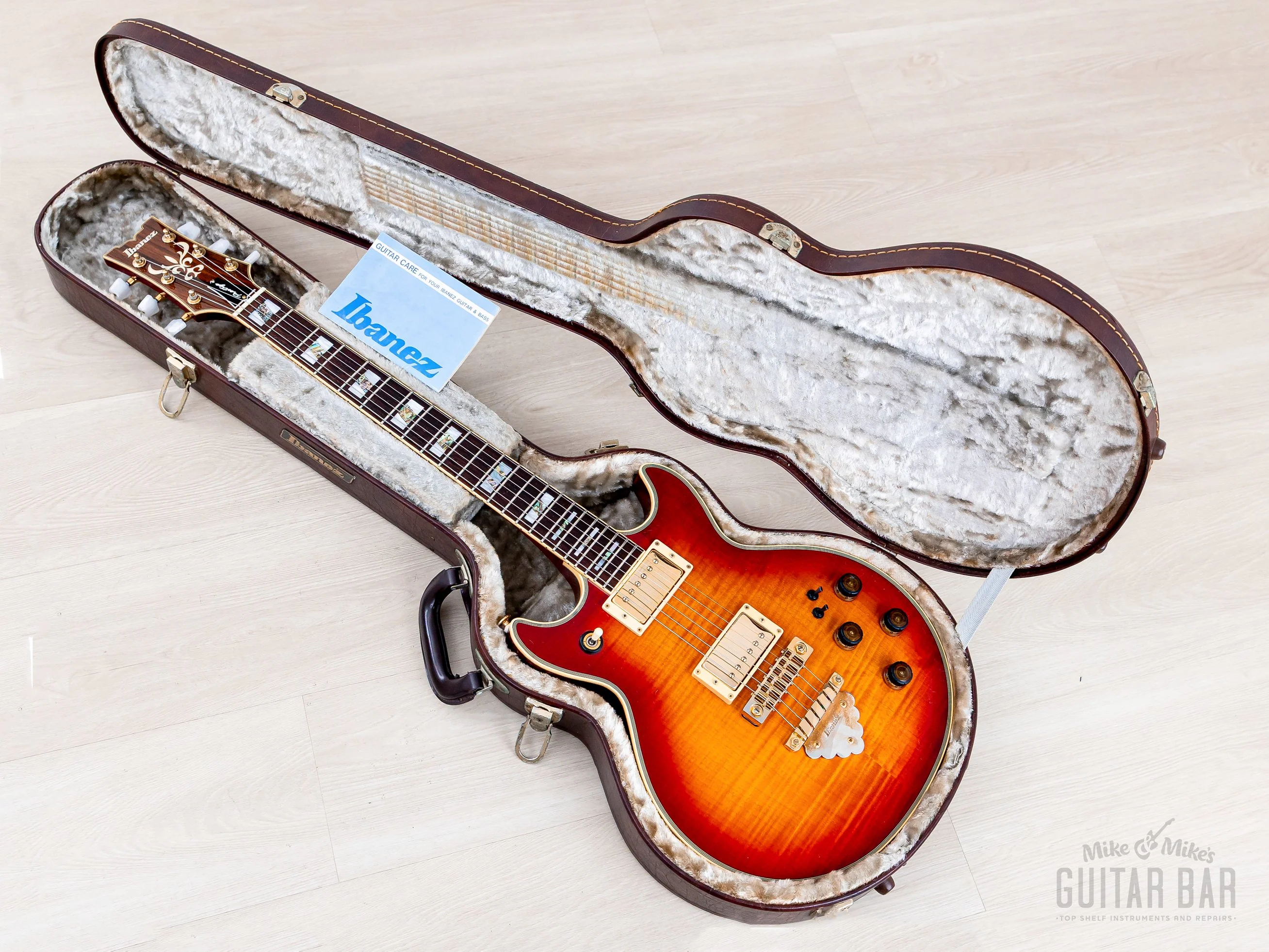 2008 Ibanez J Craft Prestige Artist Series AR300RE Cherry Sunburst, Near-Mint w/ Super 58, Case - Image 16