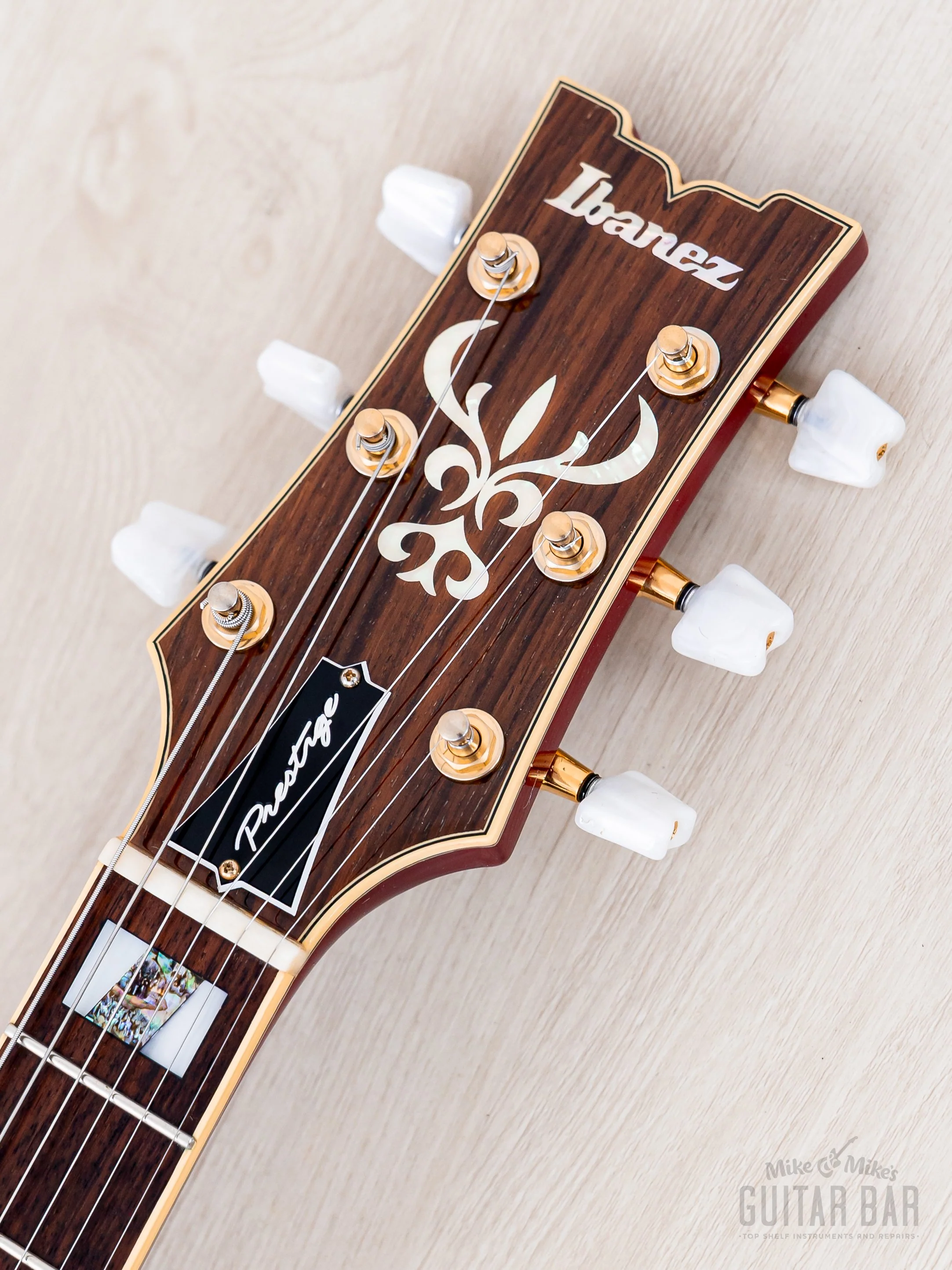 2008 Ibanez J Craft Prestige Artist Series AR300RE Cherry Sunburst, Near-Mint w/ Super 58, Case - Image 4