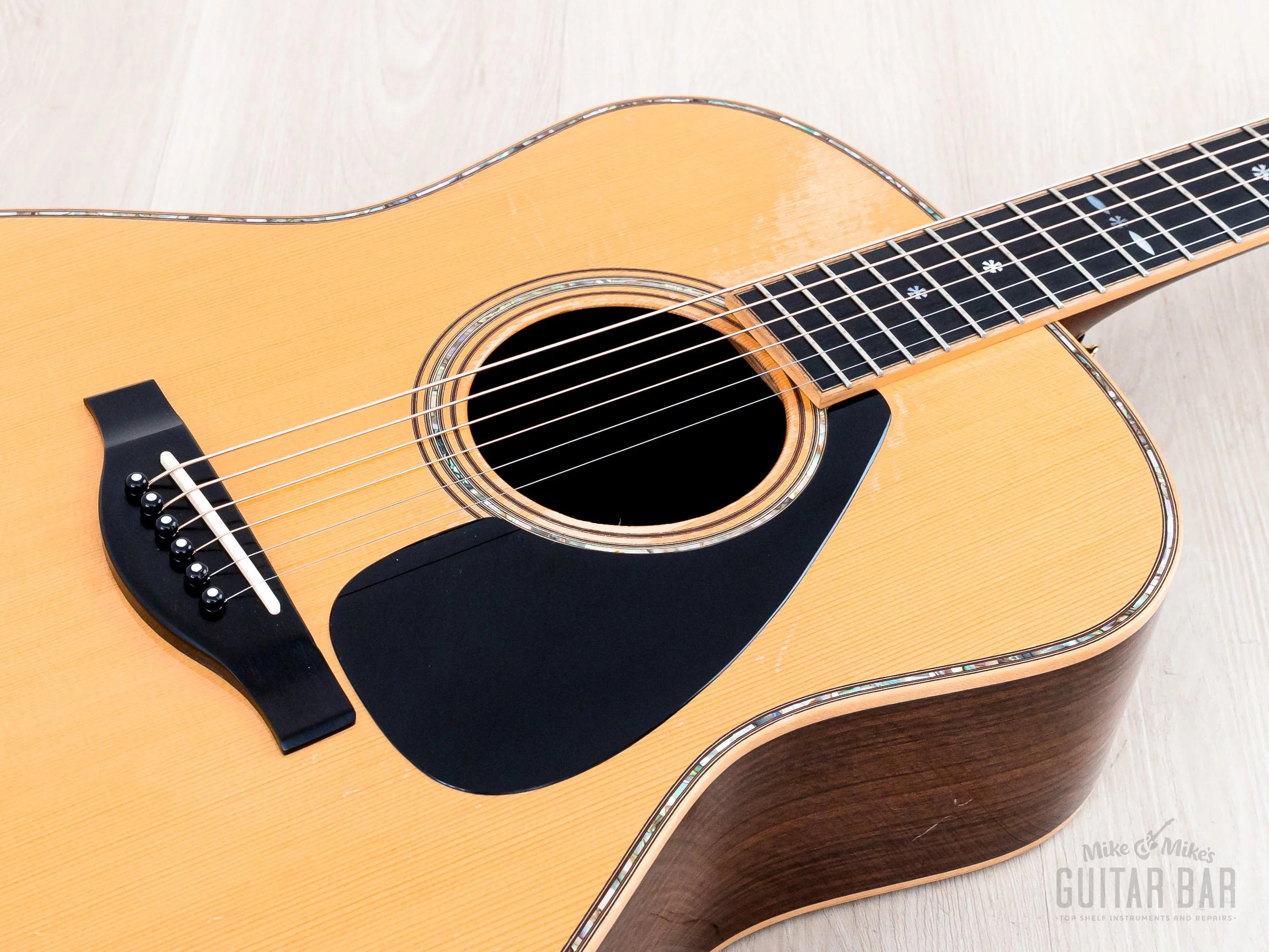 2008 Yamaha LL36 ARE Original Jumbo Acoustic Guitar Nitro Lacquer w/ Case - Image 8