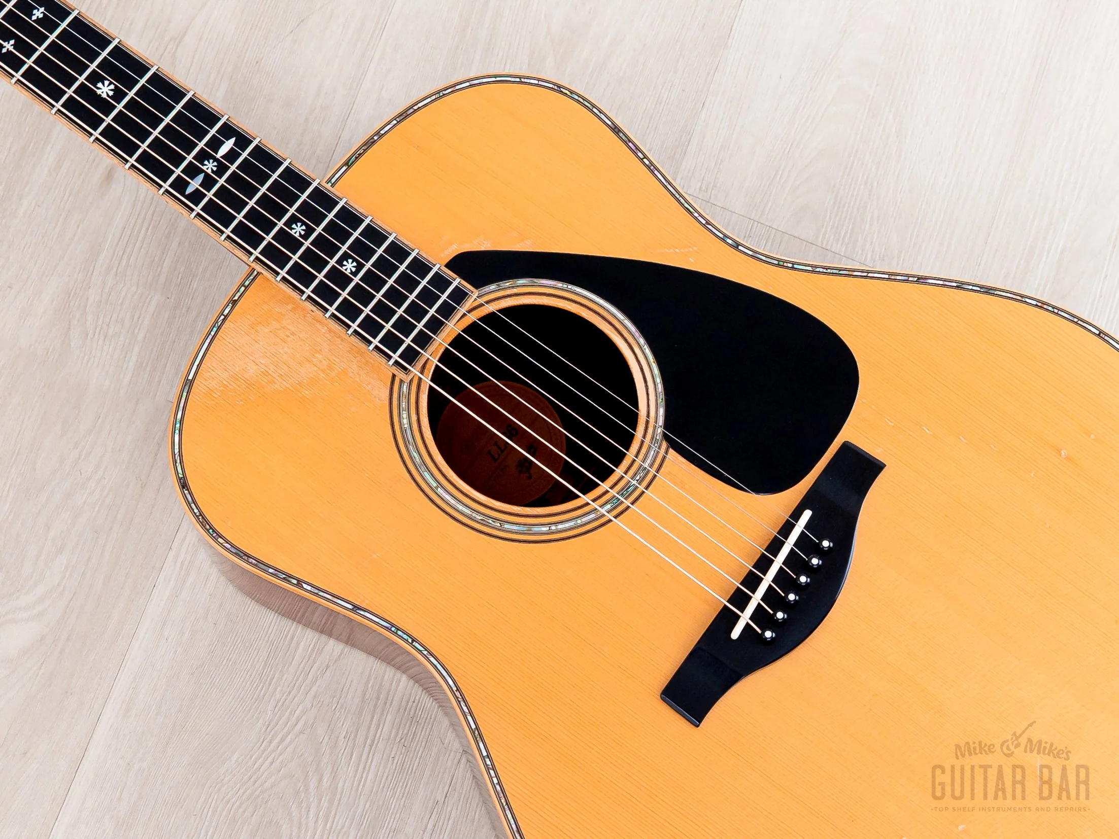 2008 Yamaha LL36 ARE Original Jumbo Acoustic Guitar Nitro Lacquer w/ Case - Image 9
