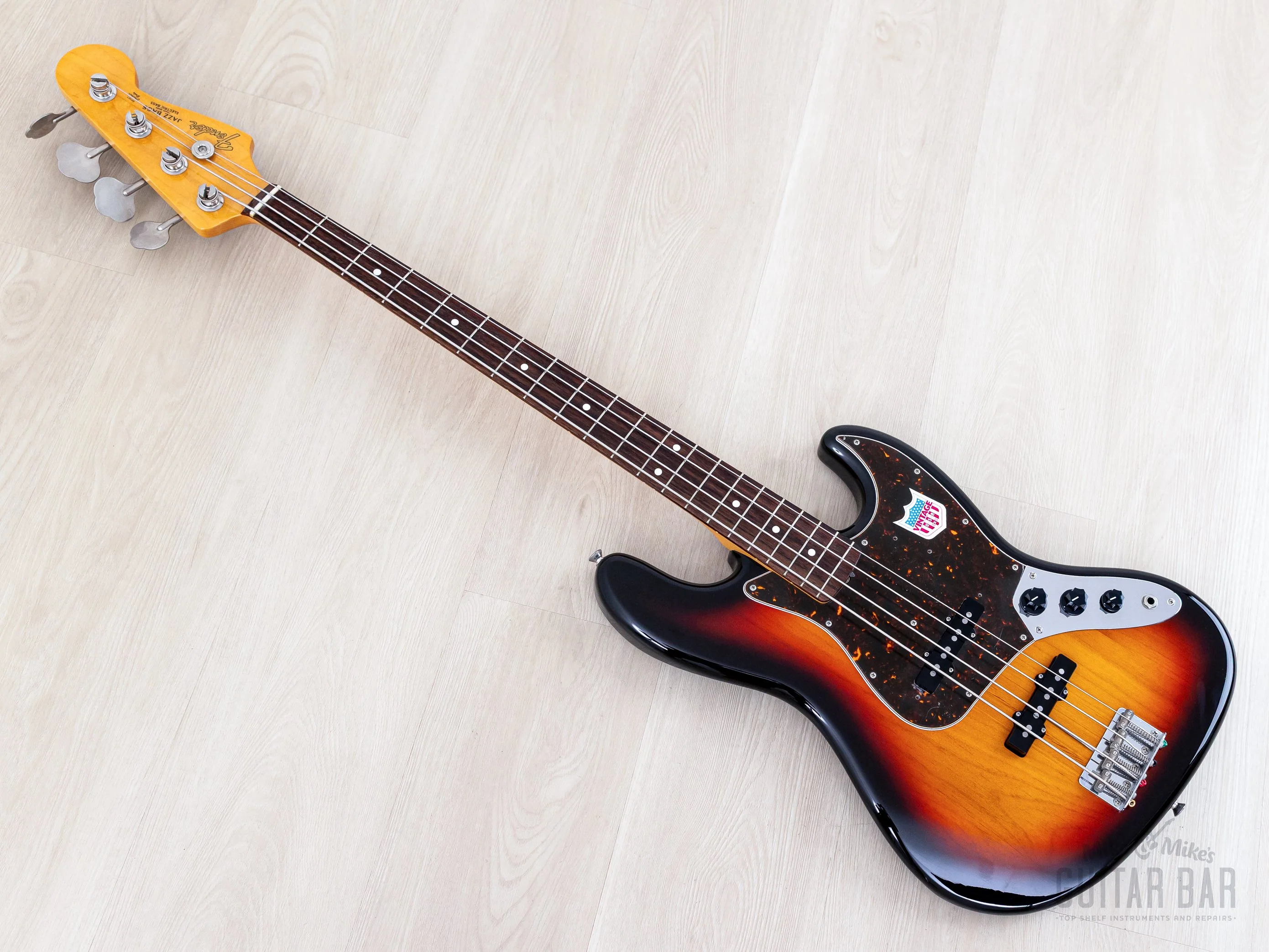 2009 Fender Jazz Bass ‘62 Vintage Reissue JB62-US Sunburst, Near-Mint w/ USA Pickups, Japan MIJ - Image 12